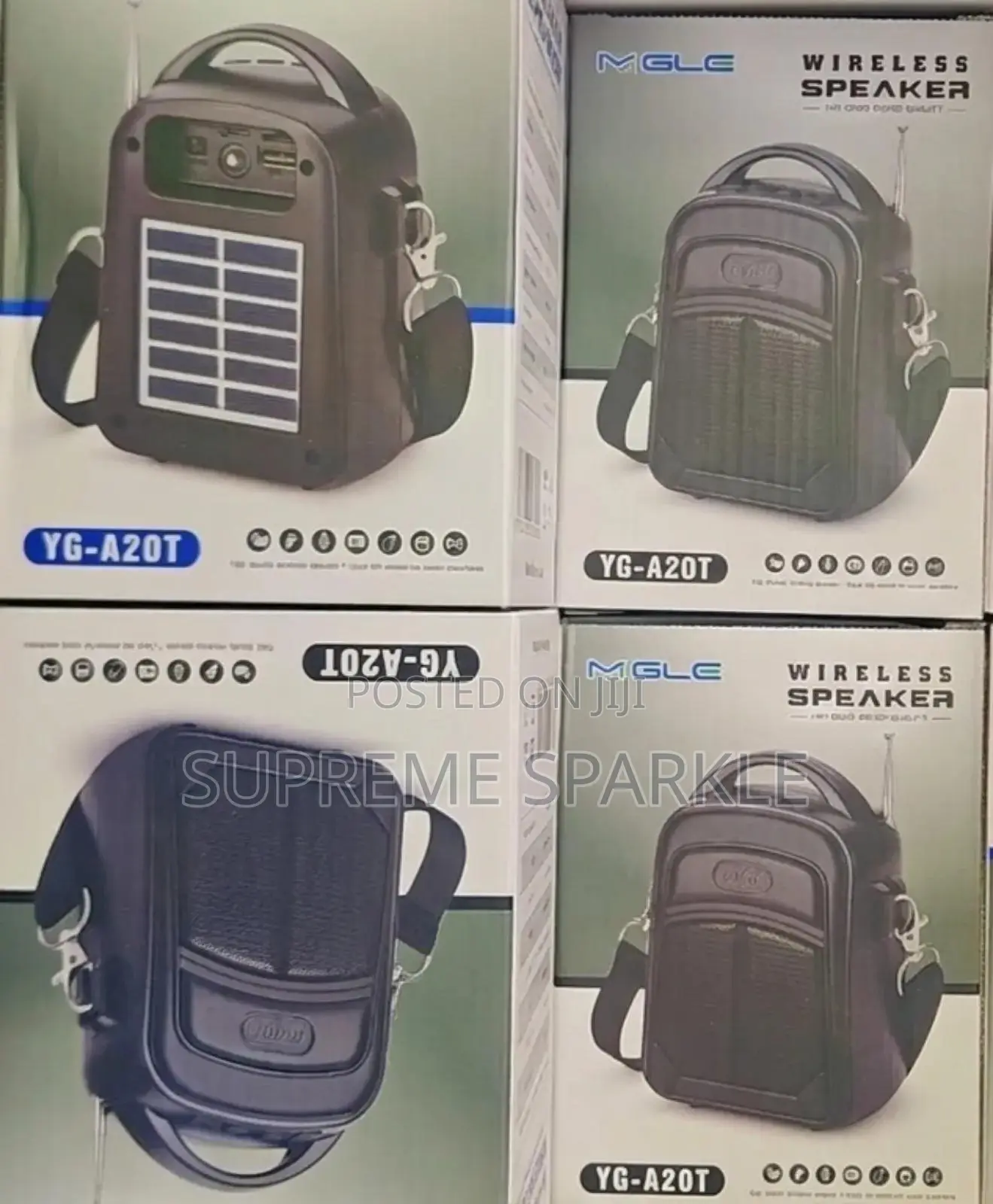 Yg-A20t Wireless Bluetooth Speaker. Solar Rechargeable Radio