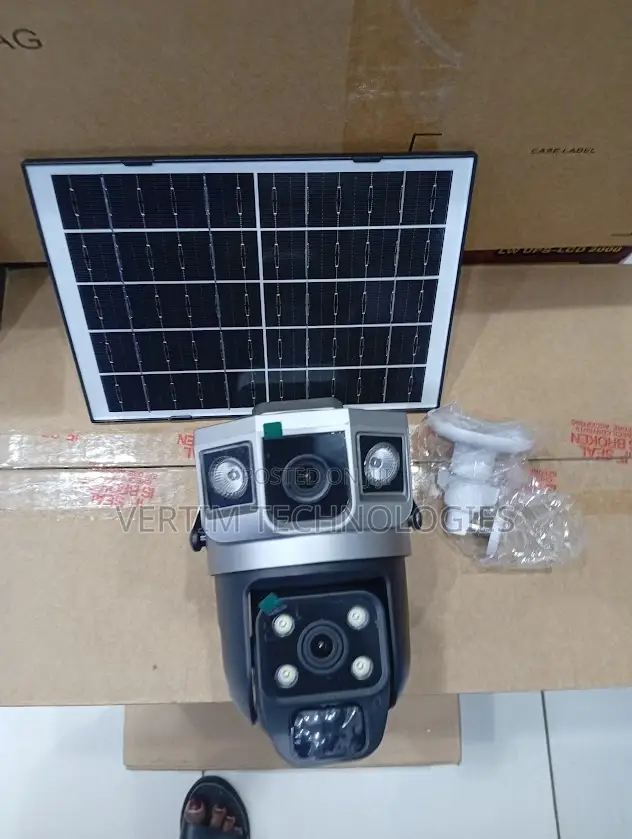 Weatherproof Housing 4g Dual Lens Solar Camera Two-Way Audio Support