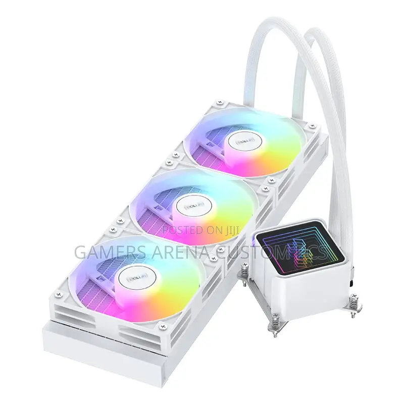 Coolleo Ice Mirror 360 V2 TDP 300w Argb Aio Liquid Cpu Cooler White