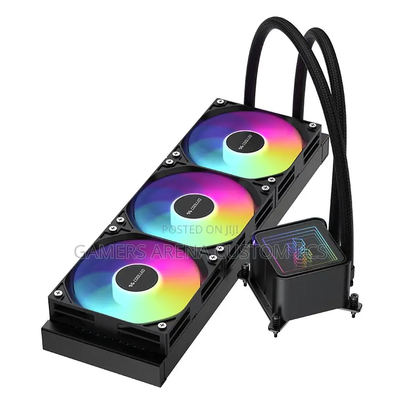 Coolleo Ice Mirror 360 V2 TDP 300w Argb Aio Liquid Cpu Cooler Black