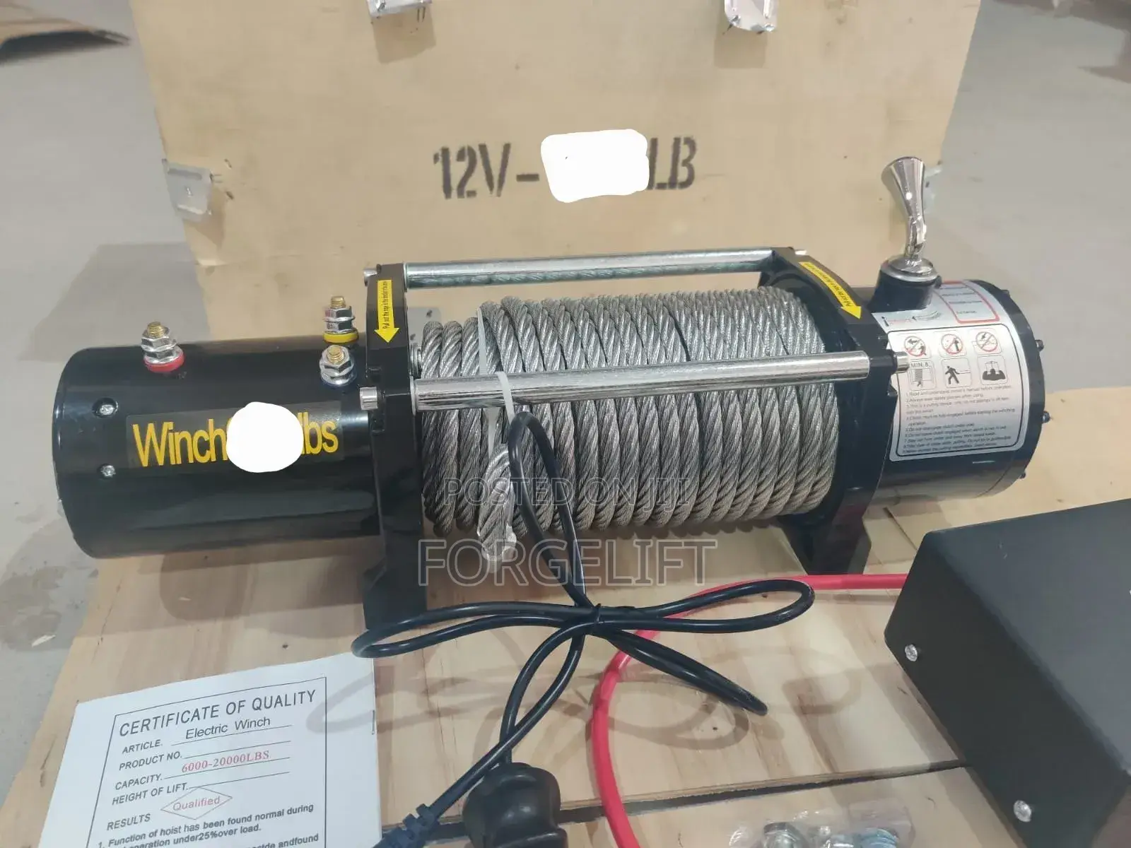 Universal 12000lbs Electric Recovery Winch for 4×4 Vehicles