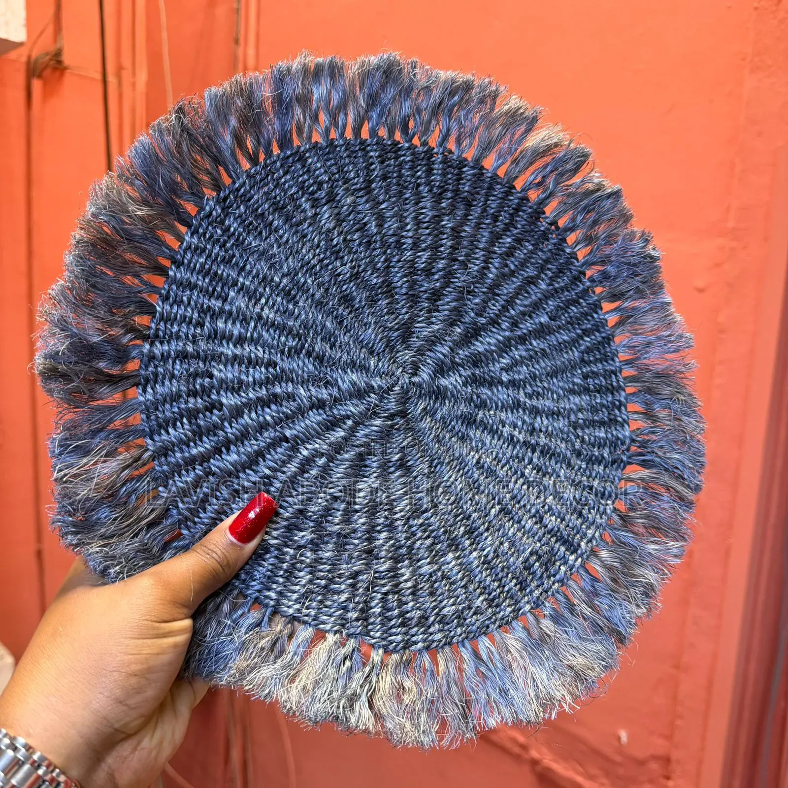 Luxe Navy Blue Placemats/Wall Decor