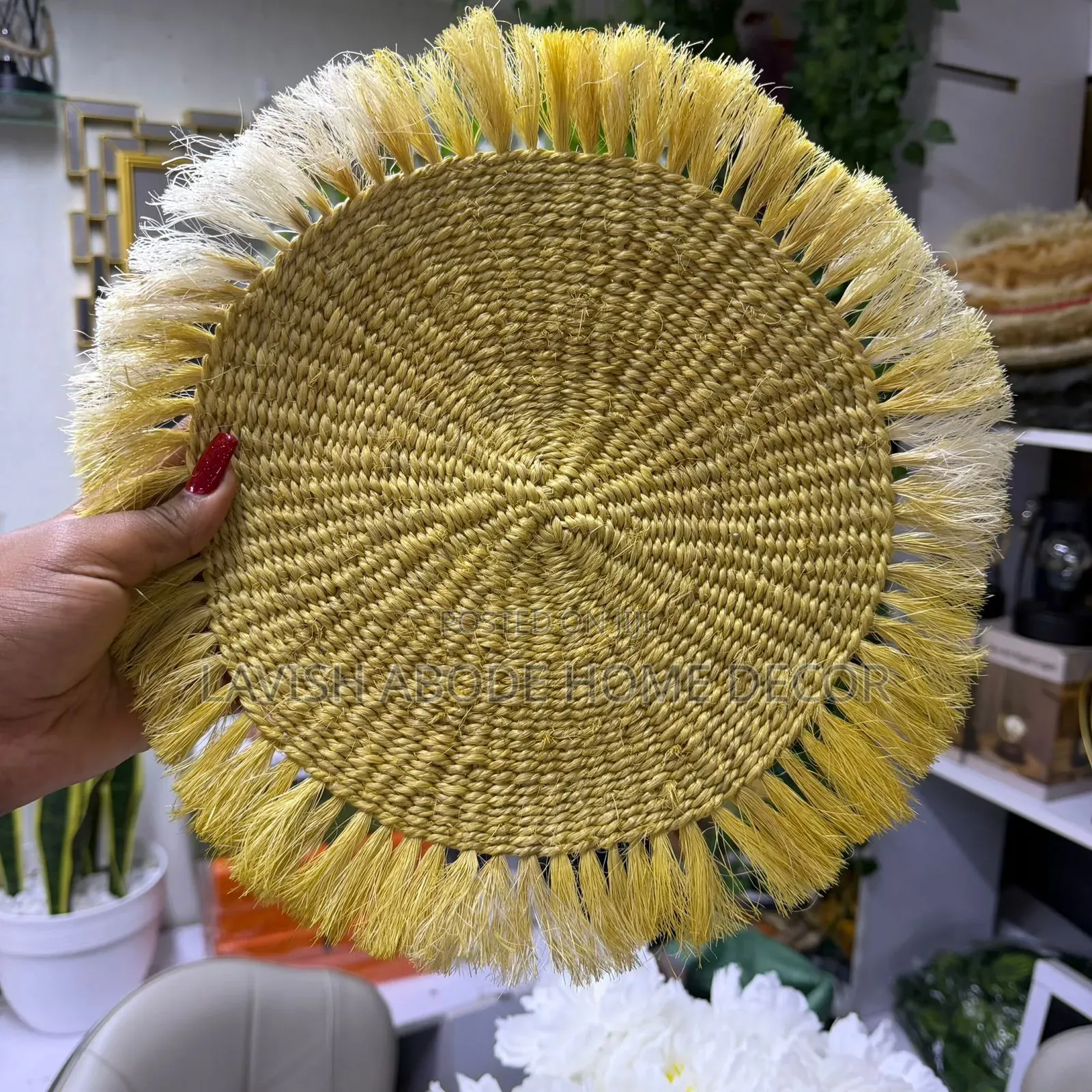 Decorative Sisal Mats for Walls, Placemats.