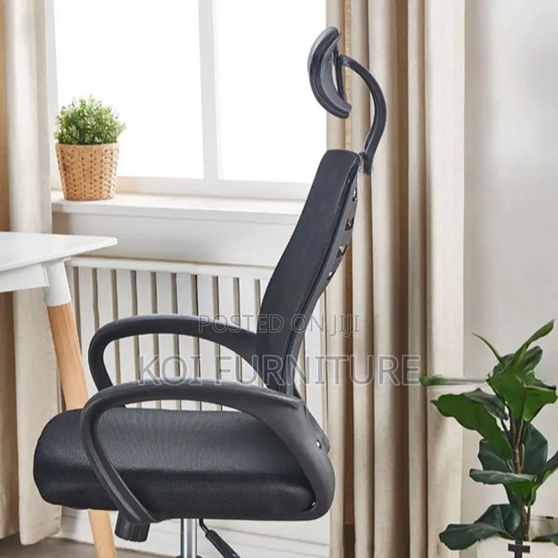Office Chair; Headrest Swivel Ergonomic Office Chair