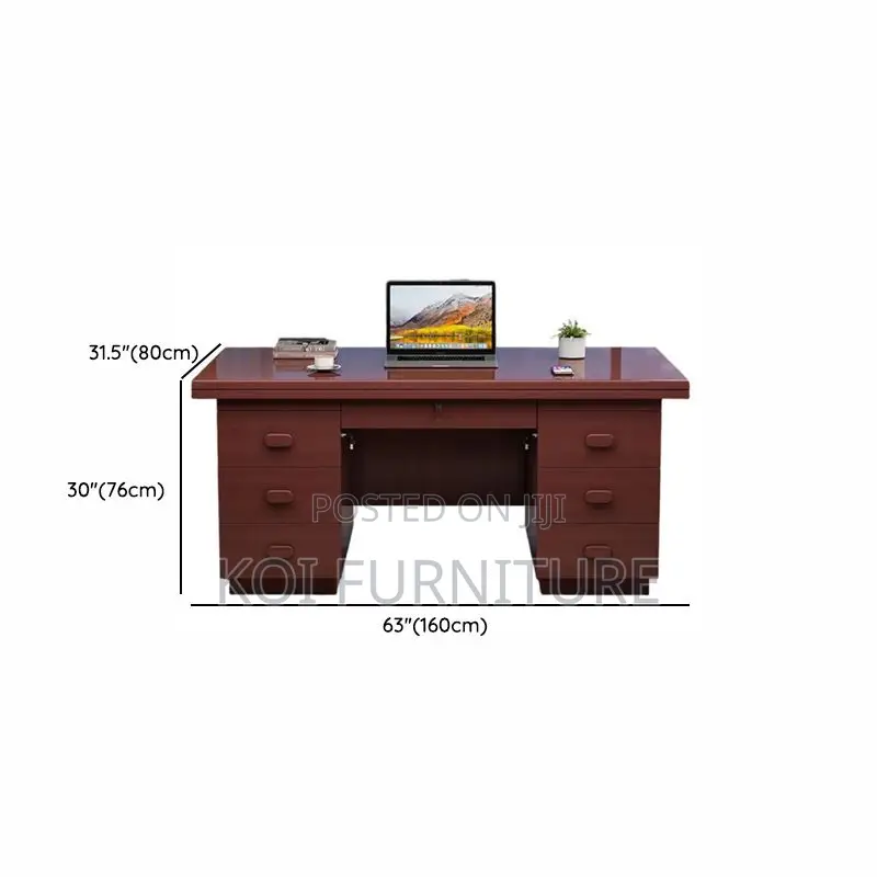 Office Desk; 1.2m Mahogany Executive Office Desk