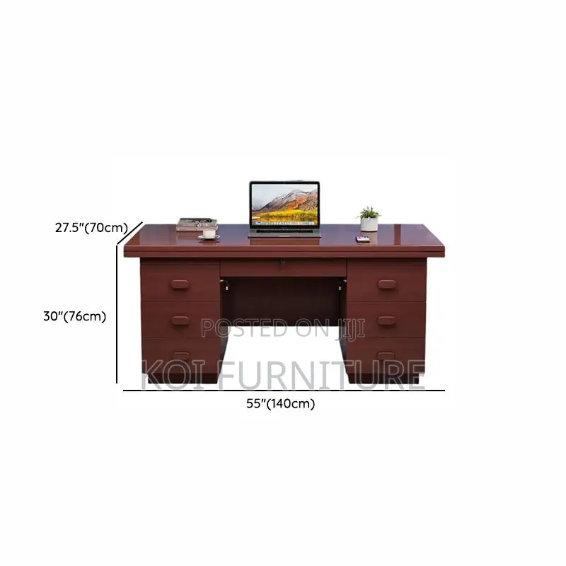 Office Desk; 1.2m Mahogany Executive Office Desk