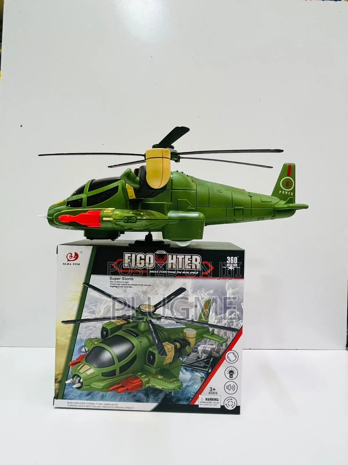 Battery Operated Fighter Helicopter Toy