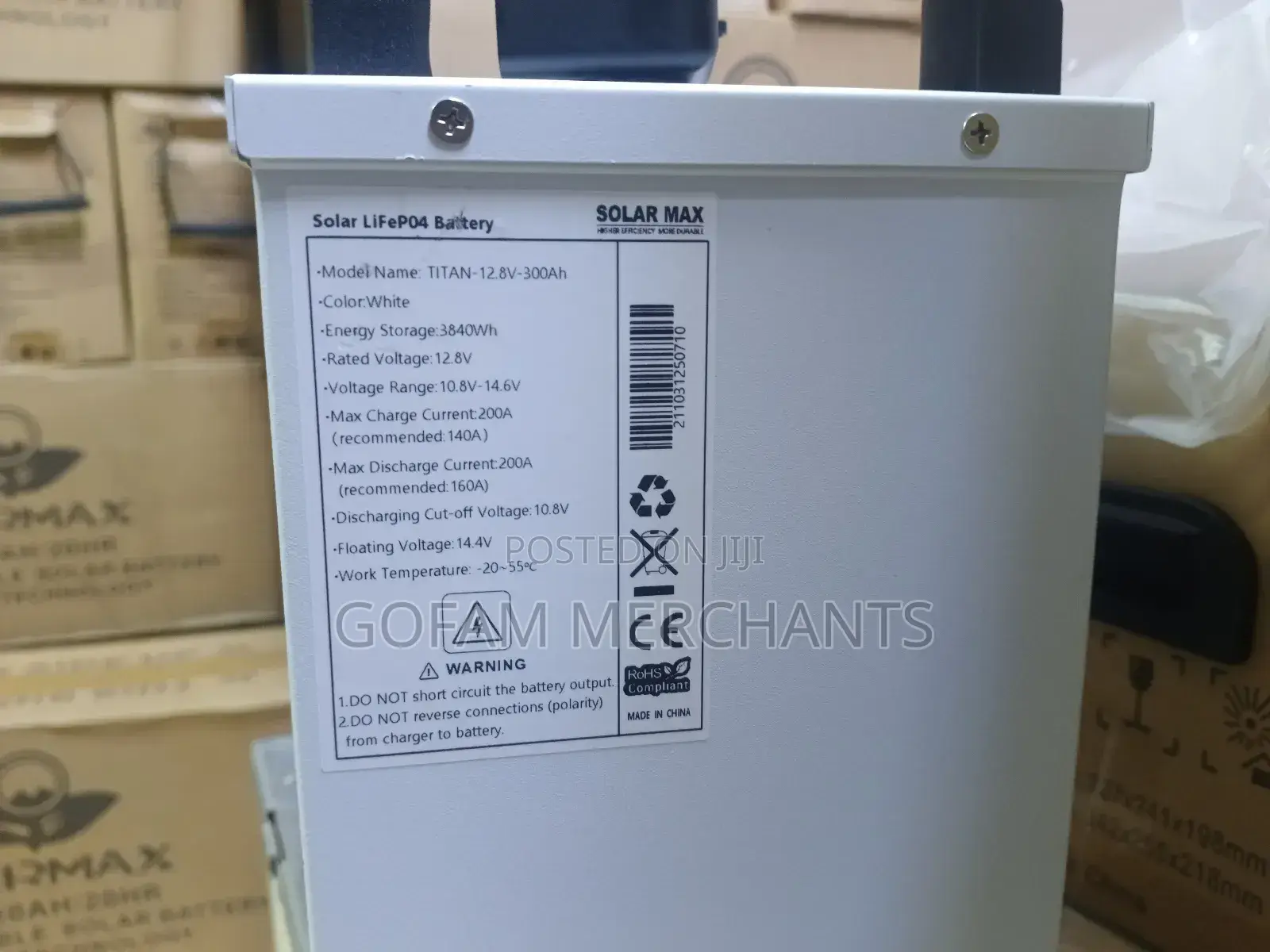 Solarmax 300ah Lithium Solar Battery 12.8v 300ah 3840wh Solar Battery