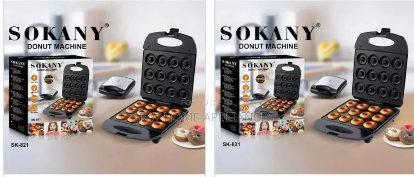 Sokany 12 Slots Doughnut Maker