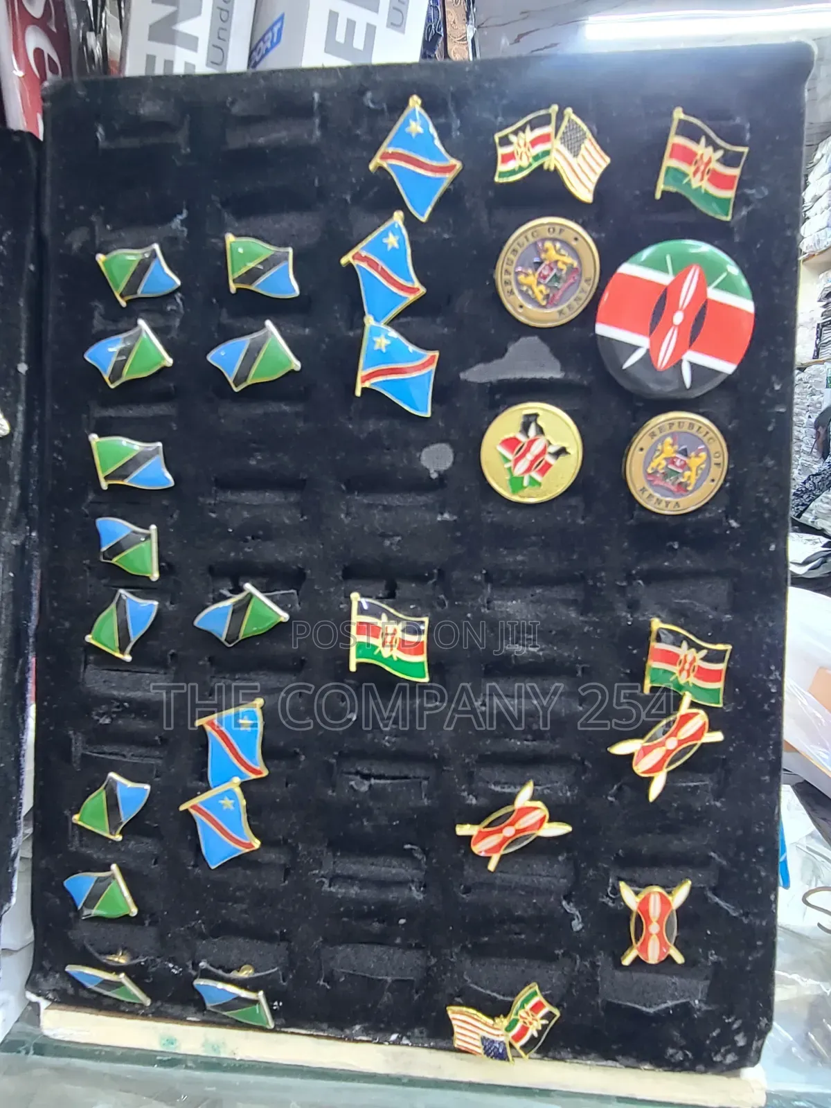 Quality Cause Designer Kenyan Emblem Logo Flag Lapels Available