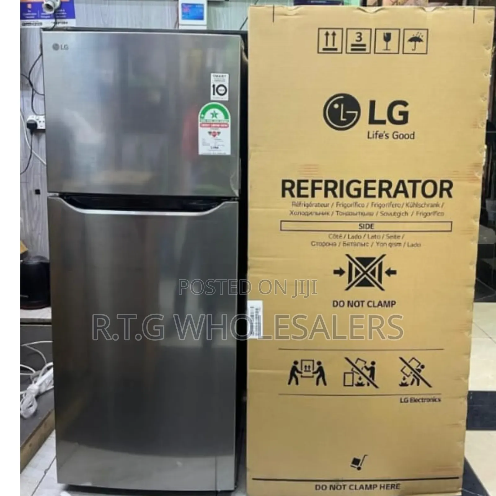 Lg 438 L No‐Frost Double Door Refrigerator (Top Freezer)