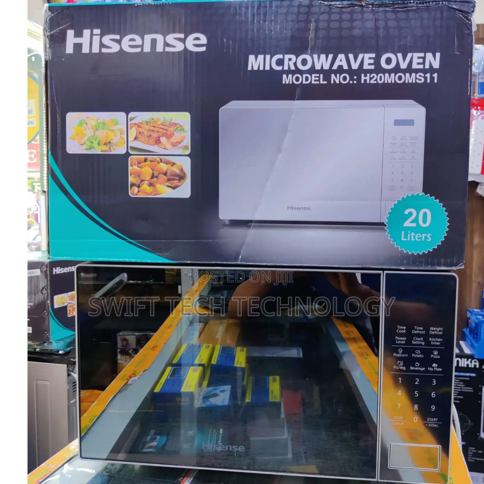 Hisense Microwave 20liter Silver Digital Microwave