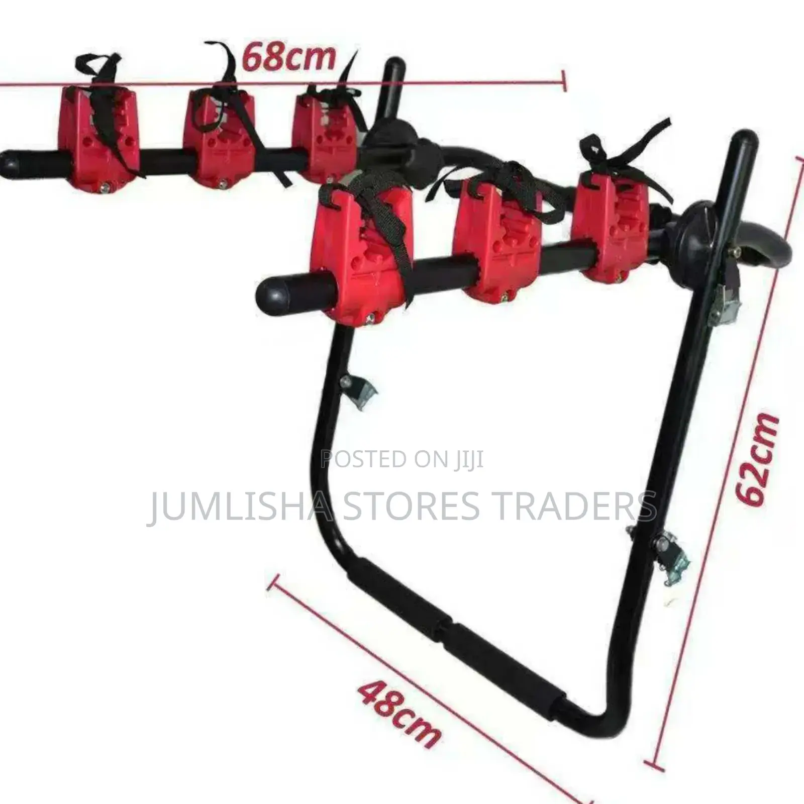Foldable 3-Bike Trunk Rack for Sedans, Suvs Hatchbacks