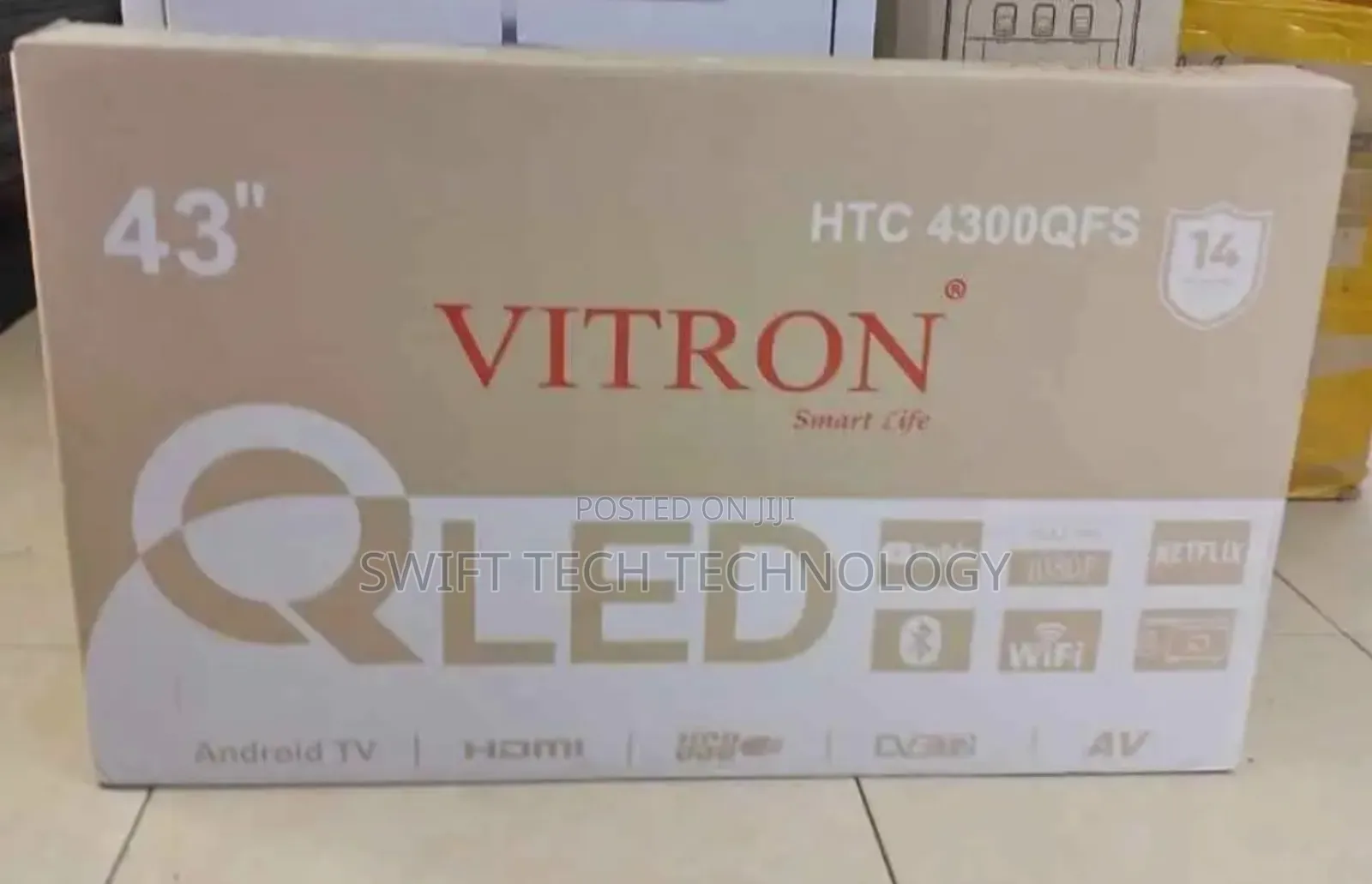 Vitron 43" Qled Smart Android Television