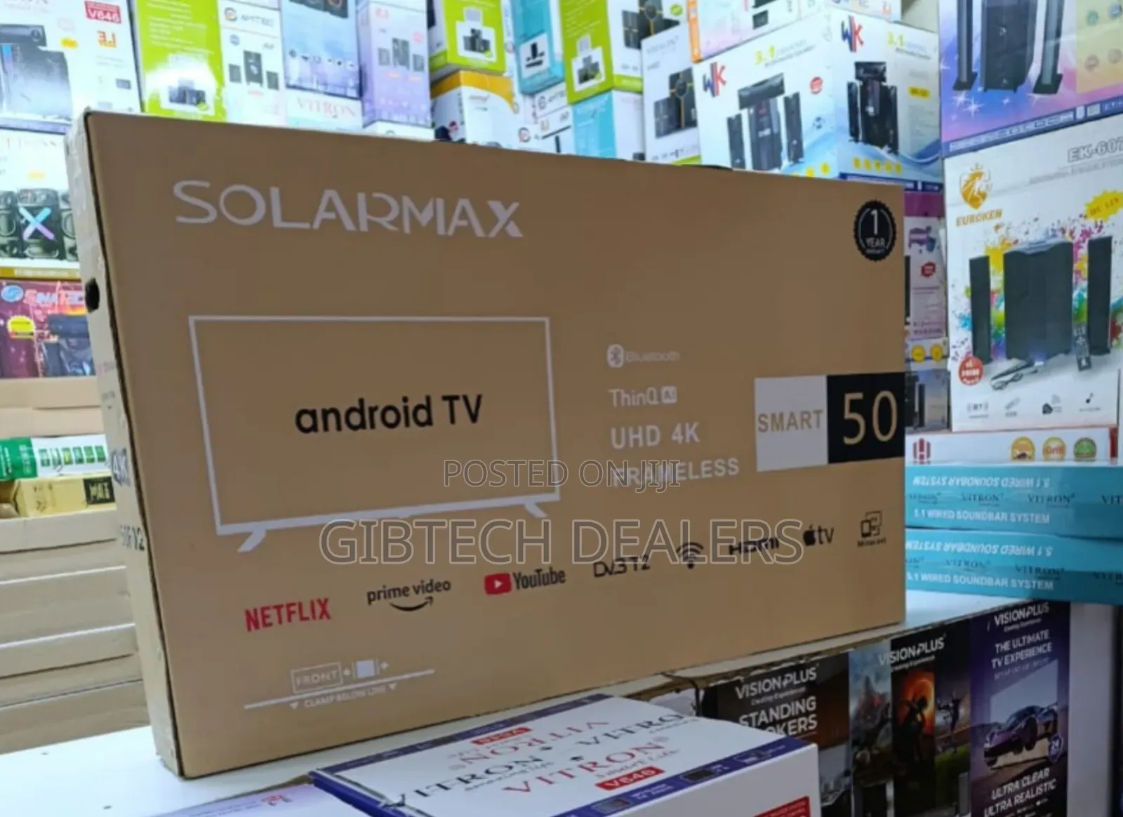 Solarmax 50 Inches Smart Android Tv Uhd