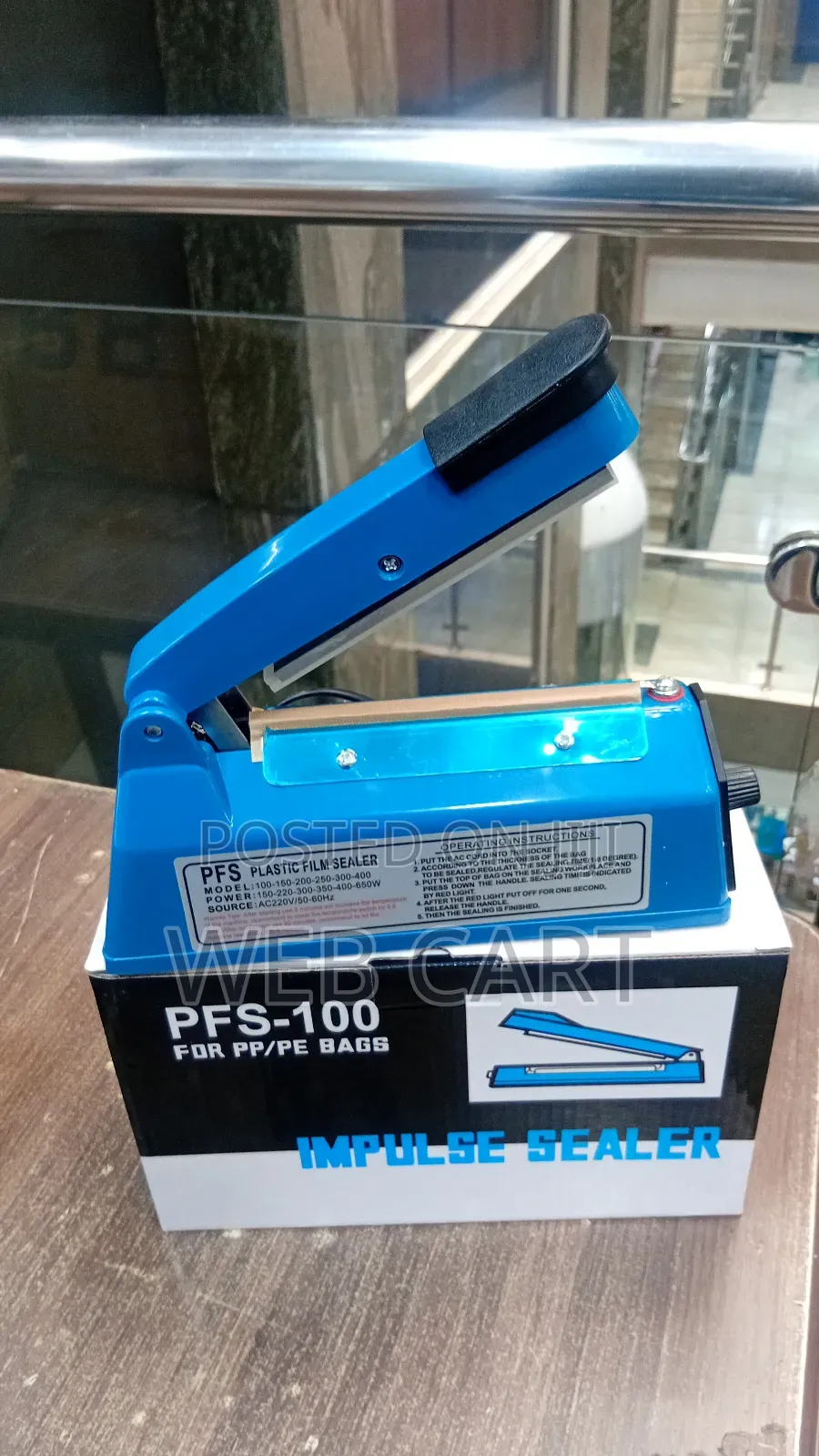 Mini Portable Plastic Bag Impulse Sealer 100mm