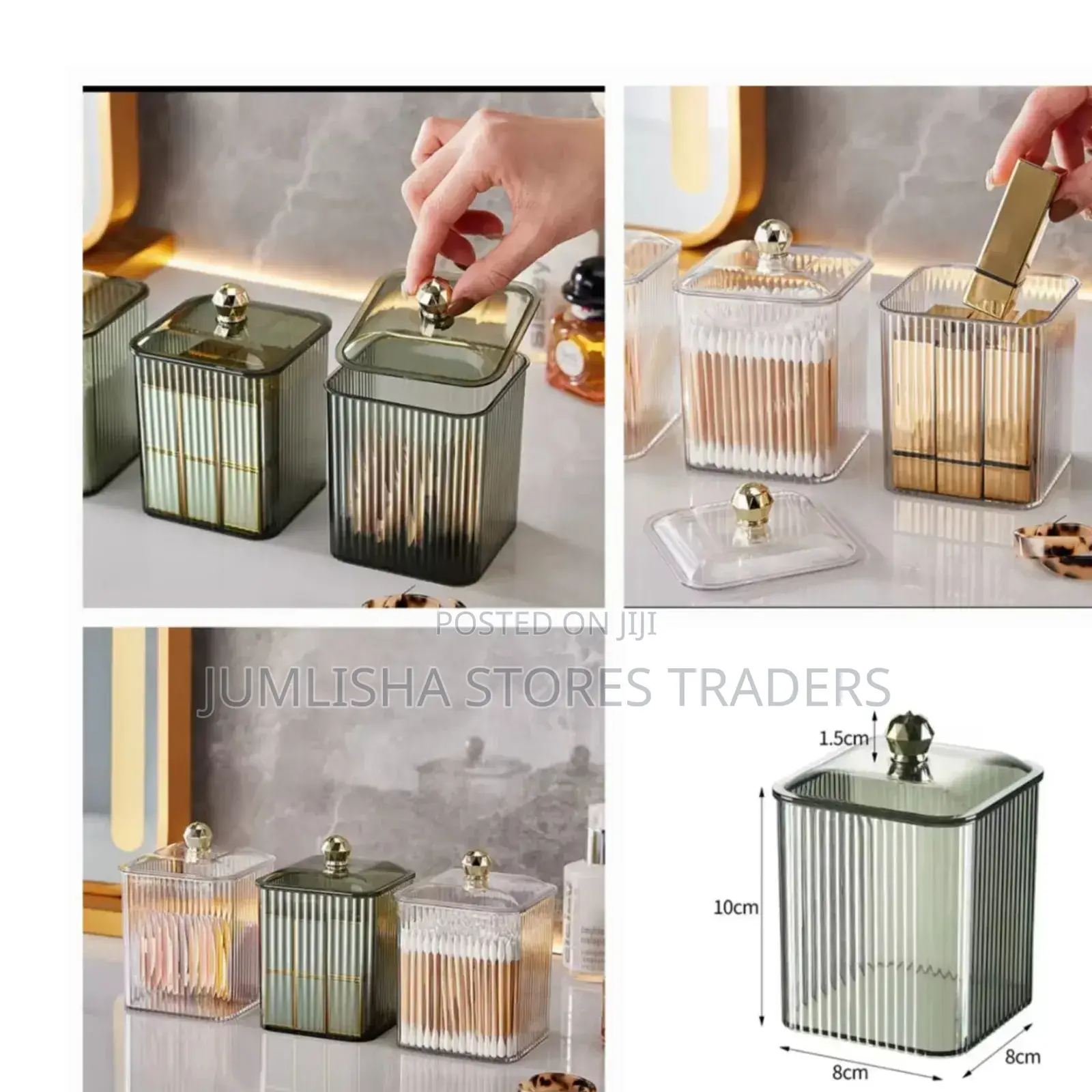 Transparent Cotton Swap Storage Box