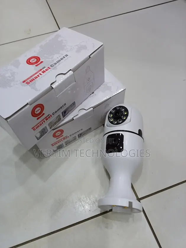 Dual Lens 1080p Hd Smart Bulb Camera Night Vision Remote Access
