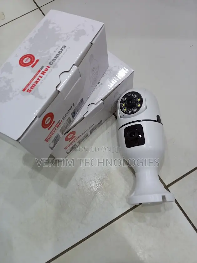 Dual Lens 1080p Hd Smart Wifi Bulb Camera With Infrared Night Vision