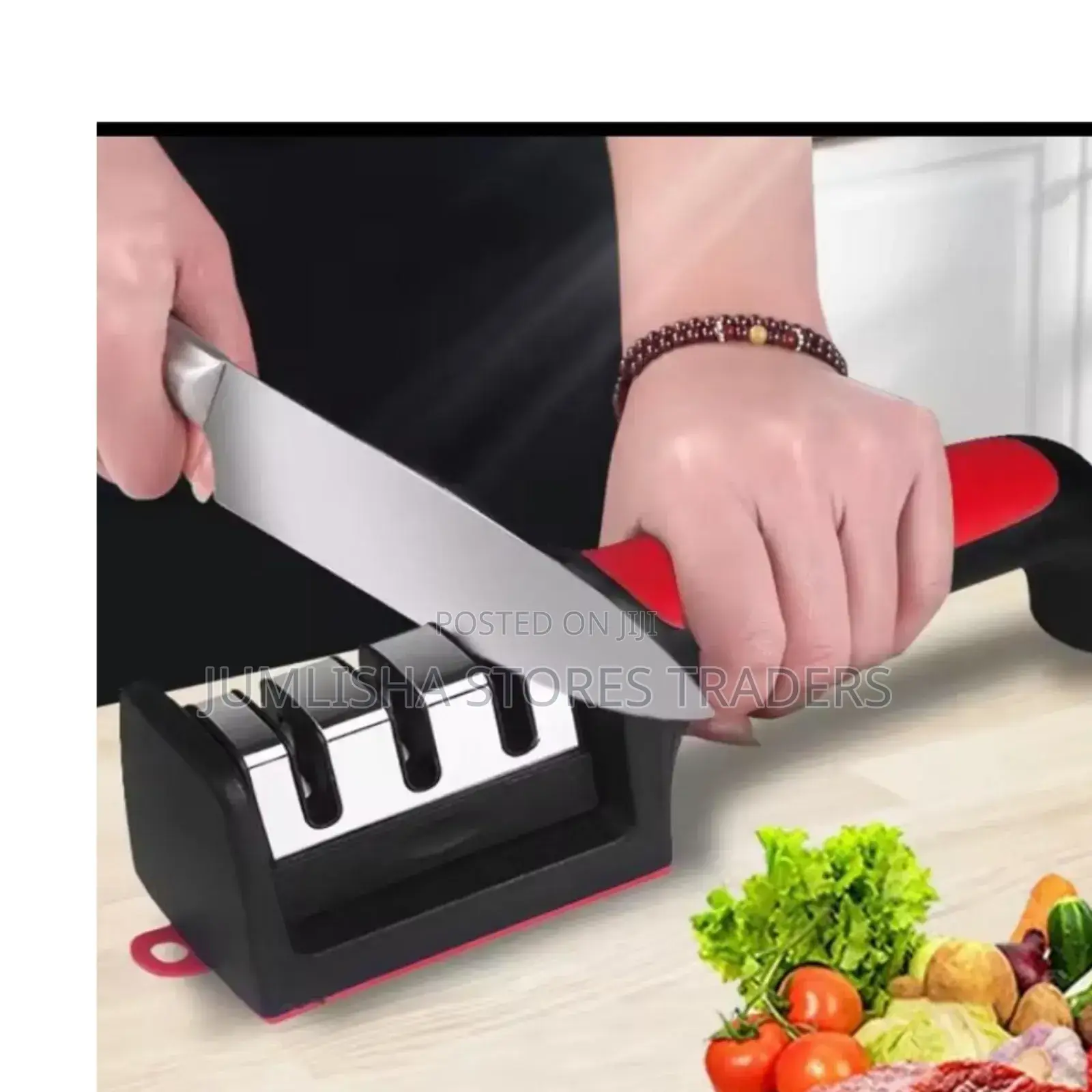 Stainless Steel Knife Sharpener Size 20*8*5cms