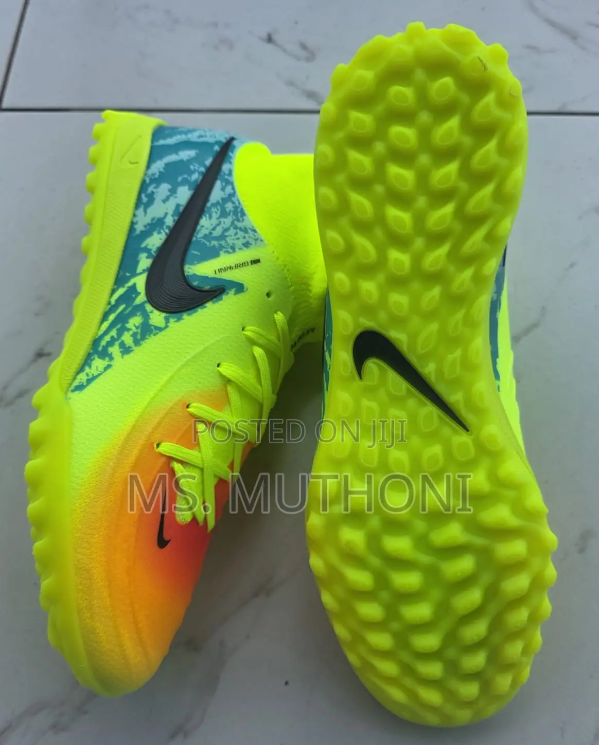 Neon Nike Phantom Gx Ii Elite Tf Soccer Shoes Size 39-45
