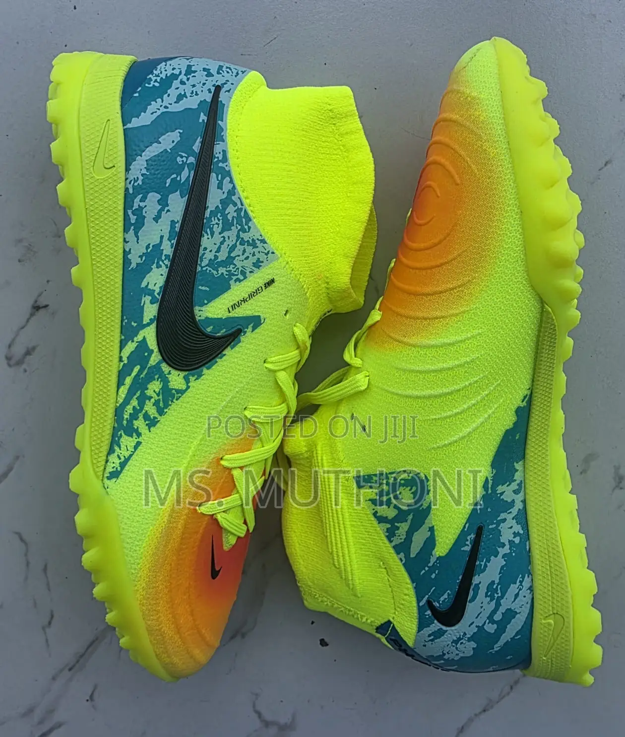 Neon Nike Phantom Gx Ii Elite Tf Soccer Shoes Size 39-45