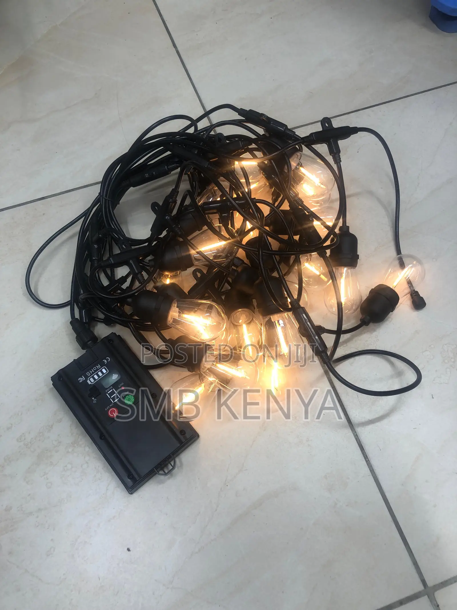 Solar Bulb String Lights 7 Meters 10 Bulbs