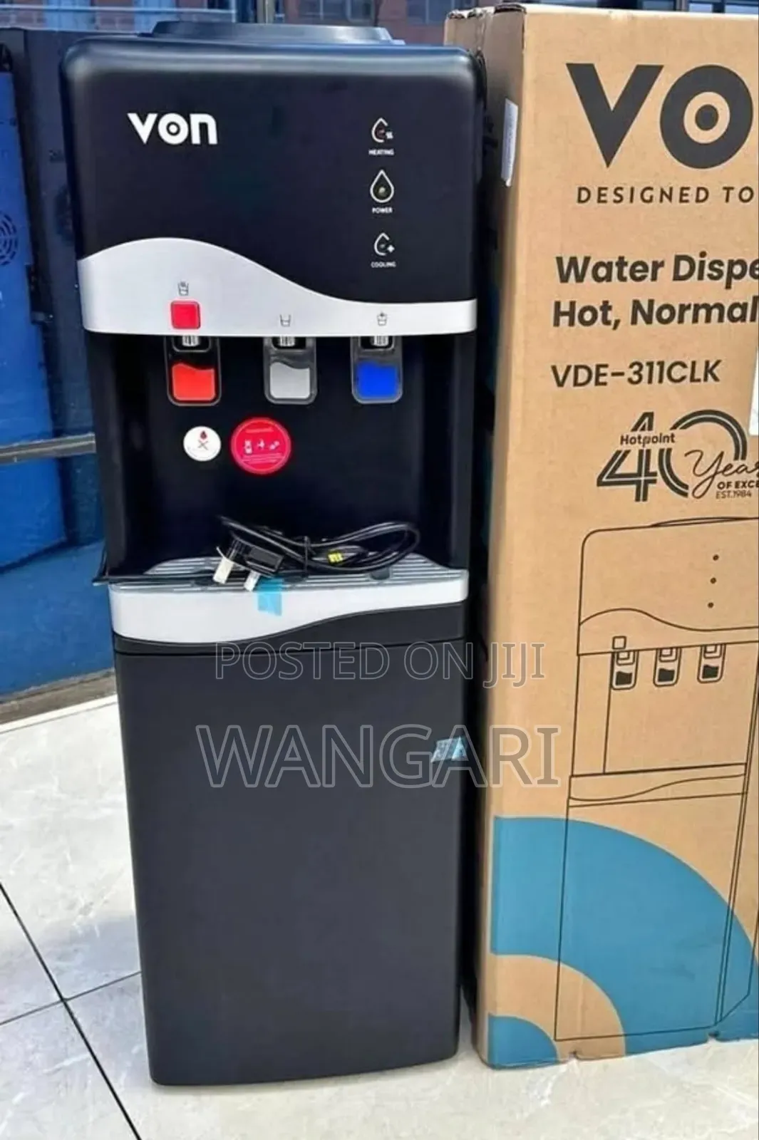 Restocked Von 3taps Water Dispenser Topload
