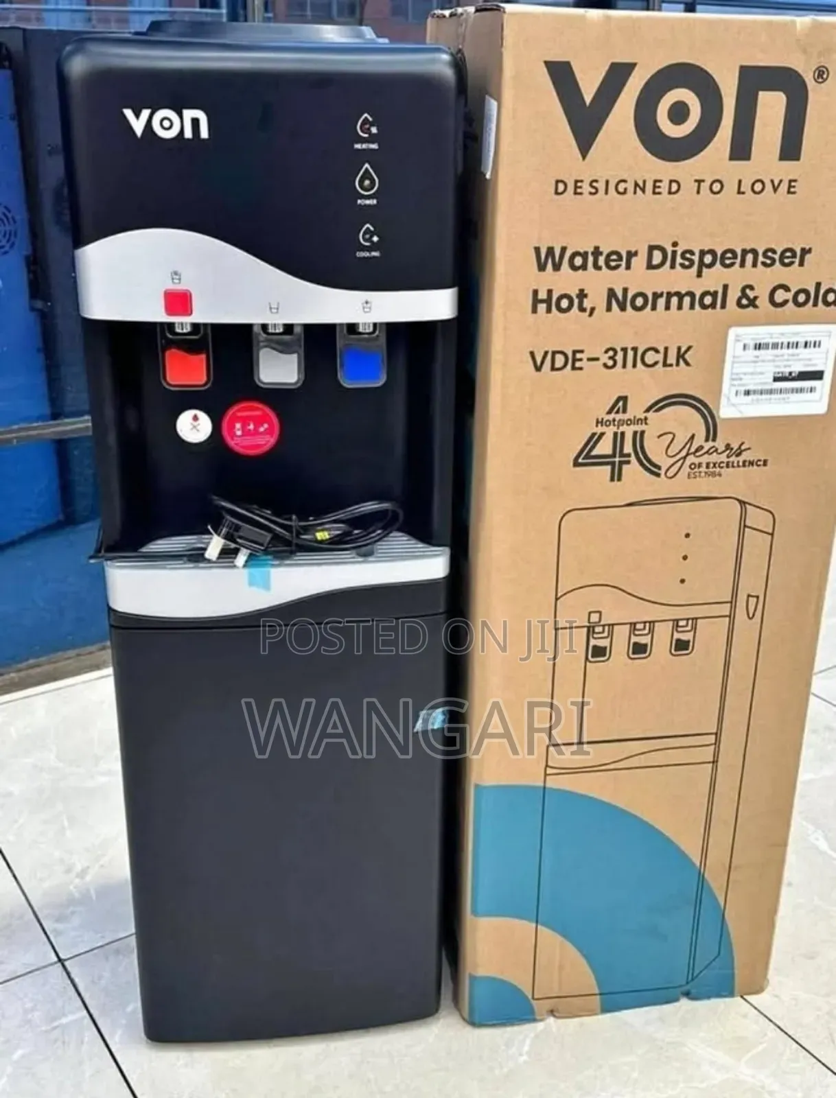 New Model Von 3 Taps Water Dispenser Topload