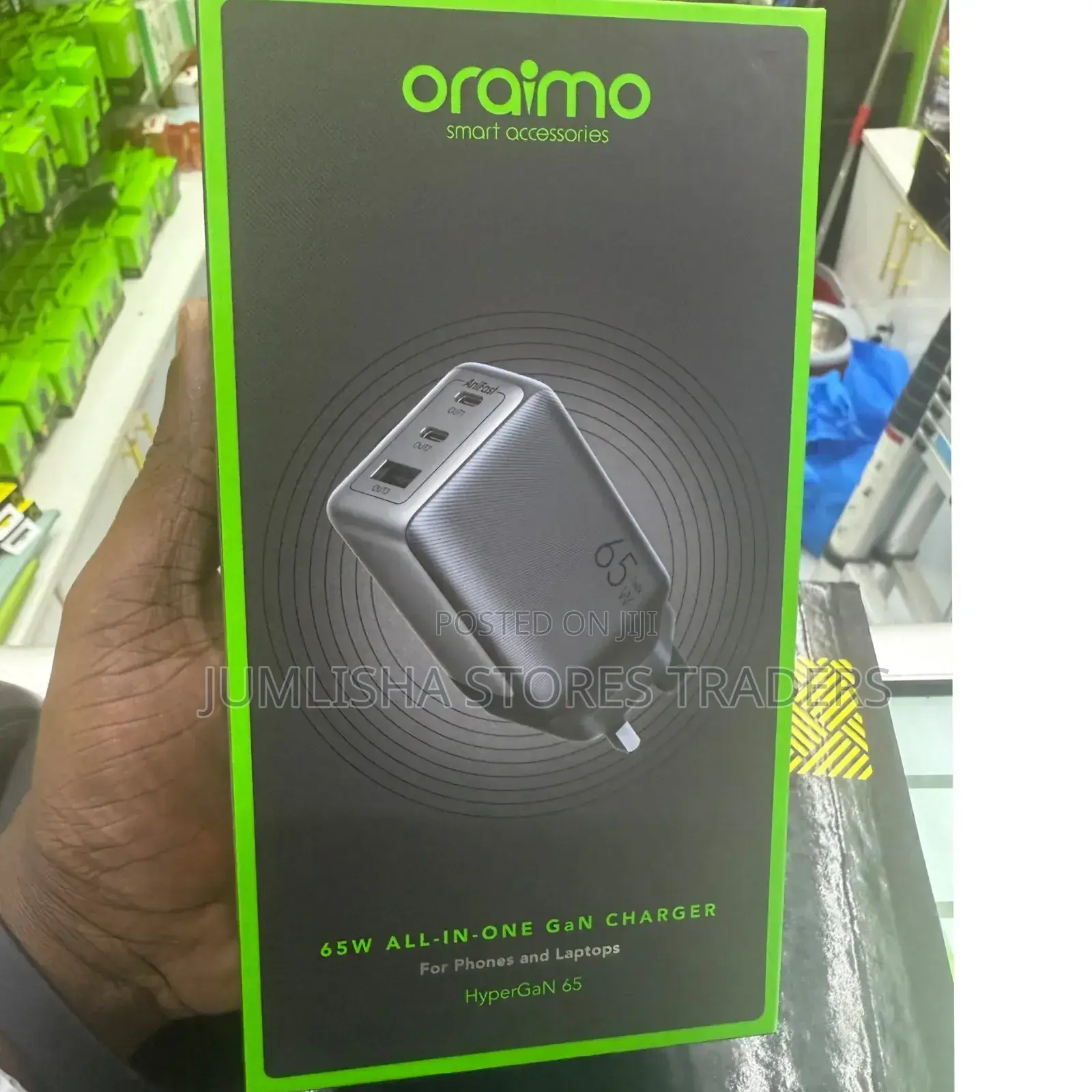 Oraimo Hypergan 65 Ocw-7652u+116cc 65w Gan Laptop and Phone