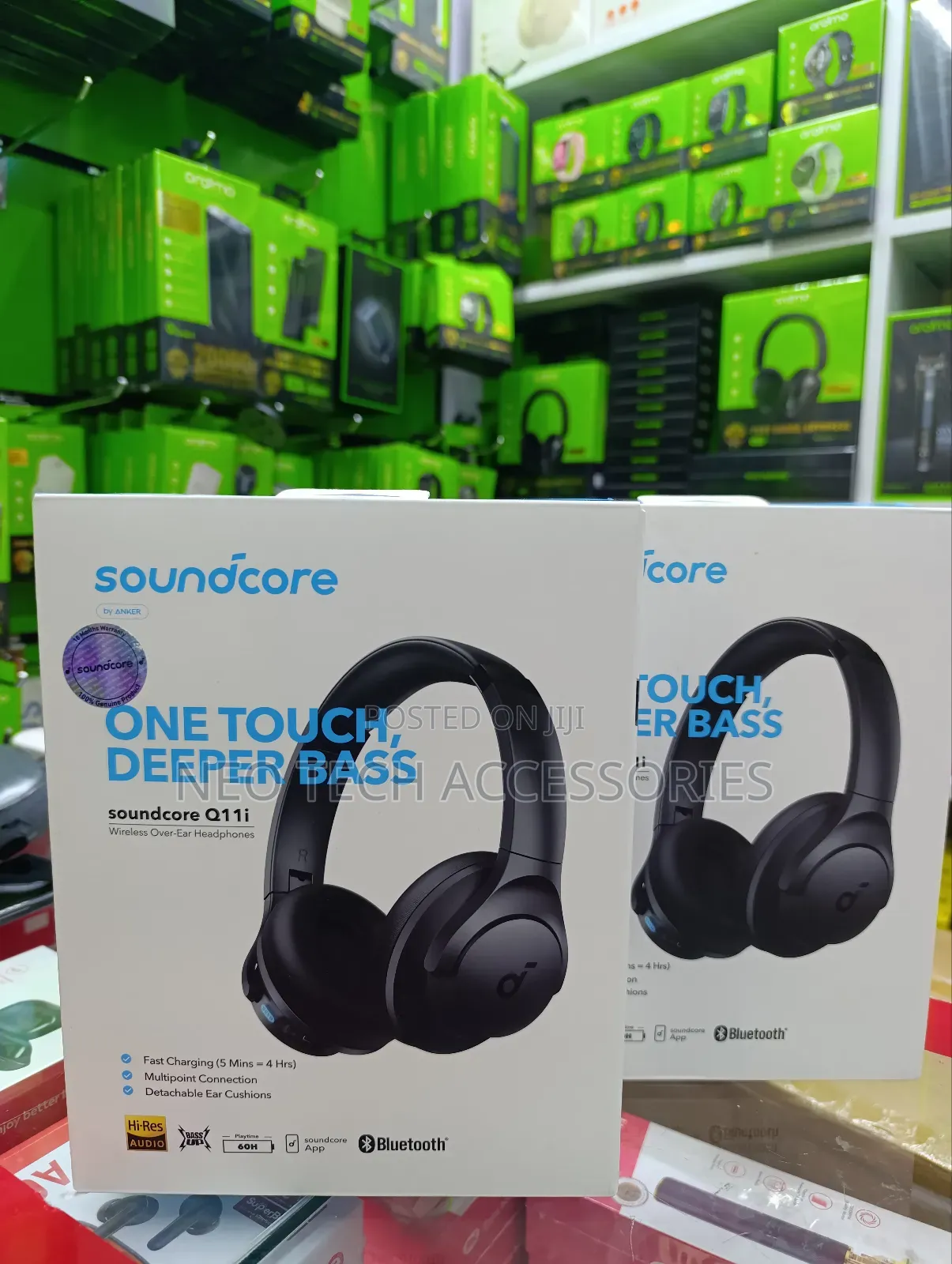 Anker Soundcore Q11i Headphones With One-Touch Bass Up Boost Button