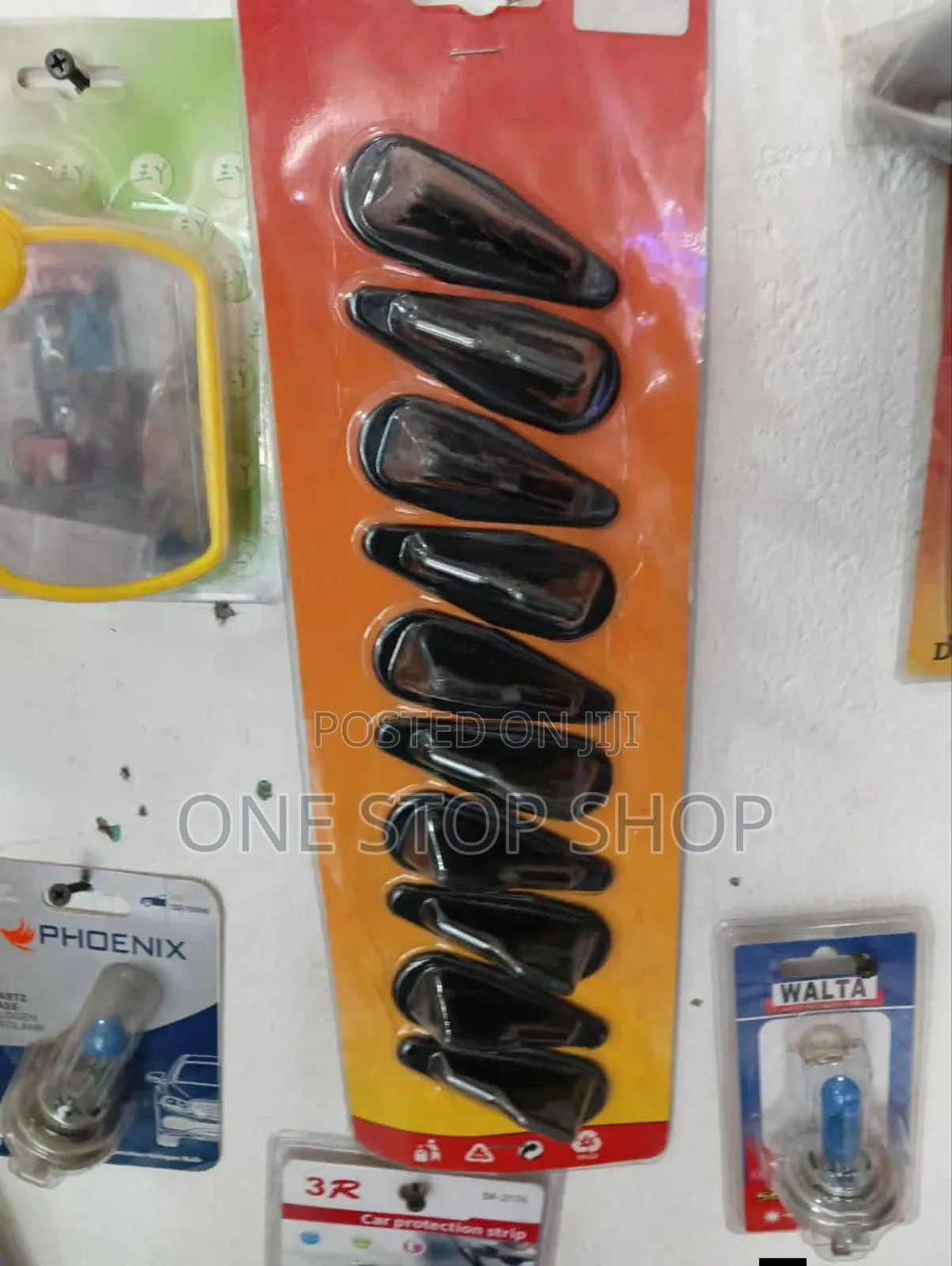 10pcs Mini Black Stick on Roof Shark Decal Antenna