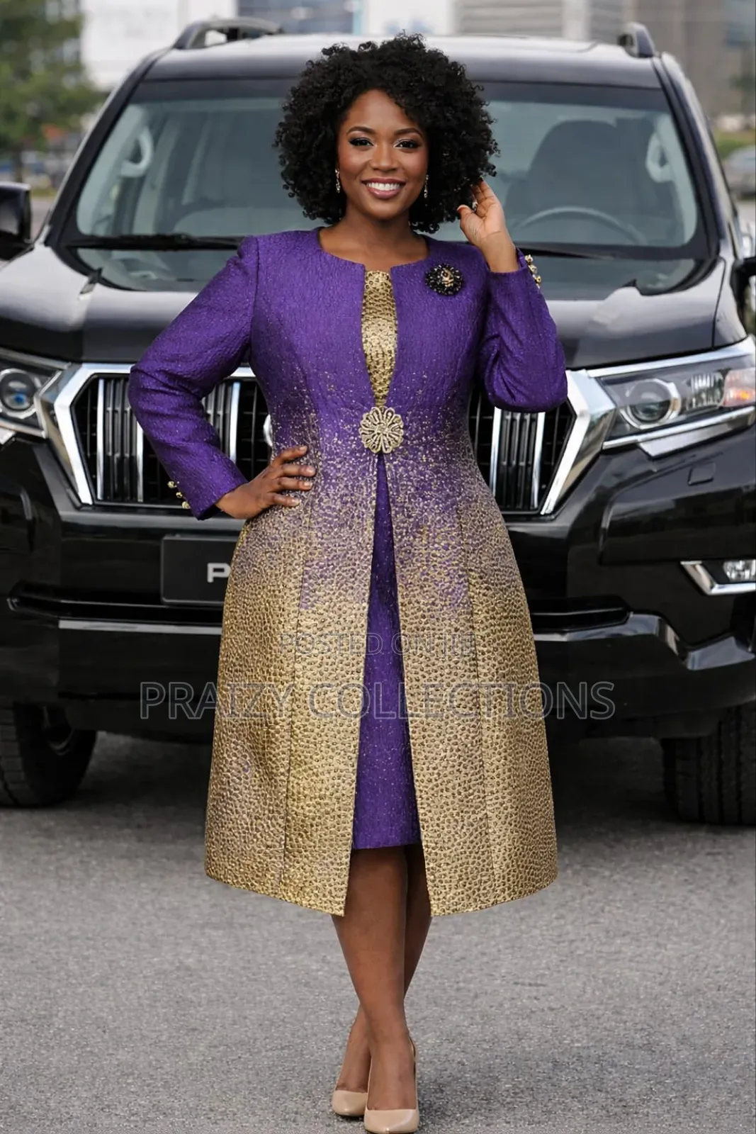 Elegant Royal 2 in 1 Dress N Coat