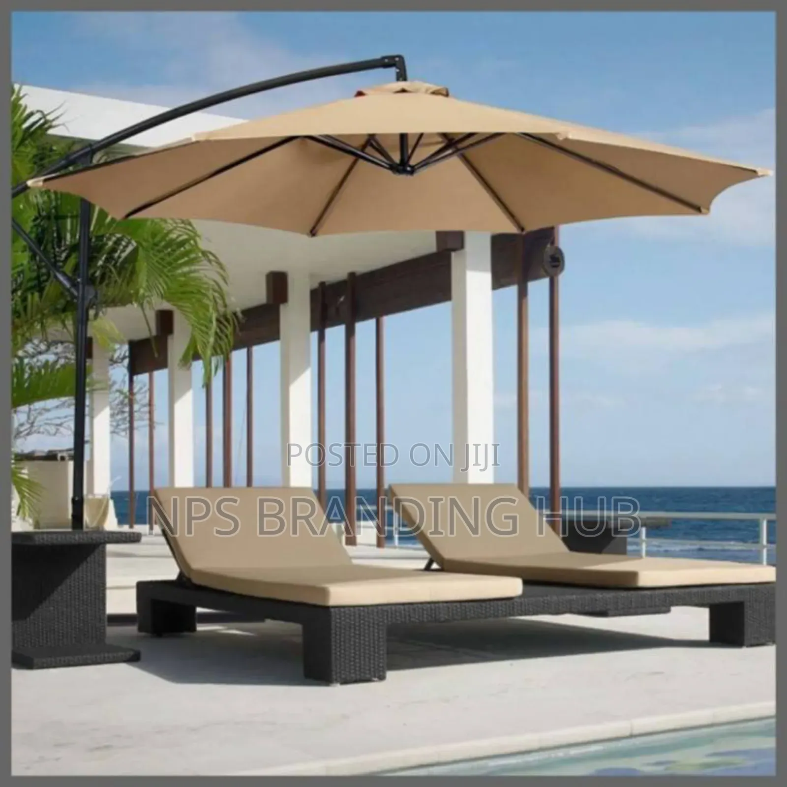 3m Parasol Replaceable Cloth Garden Umbrella Zy