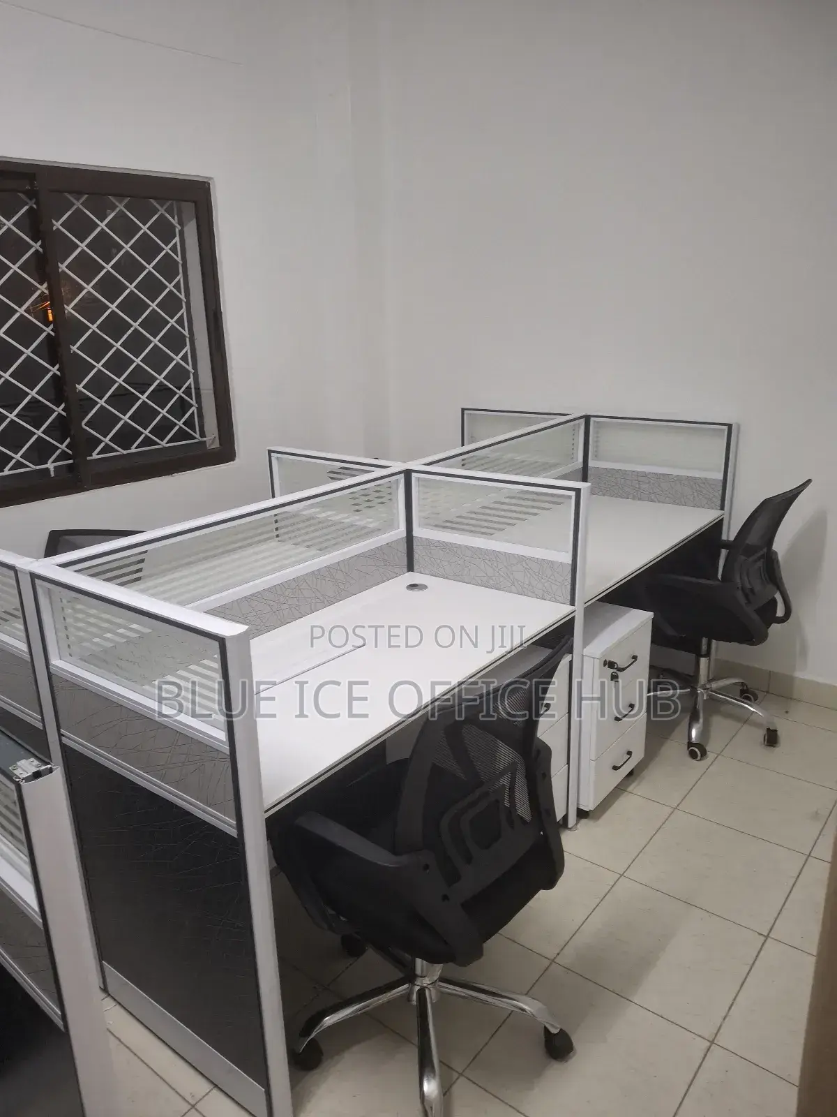 4 Way Office Working Station Desk