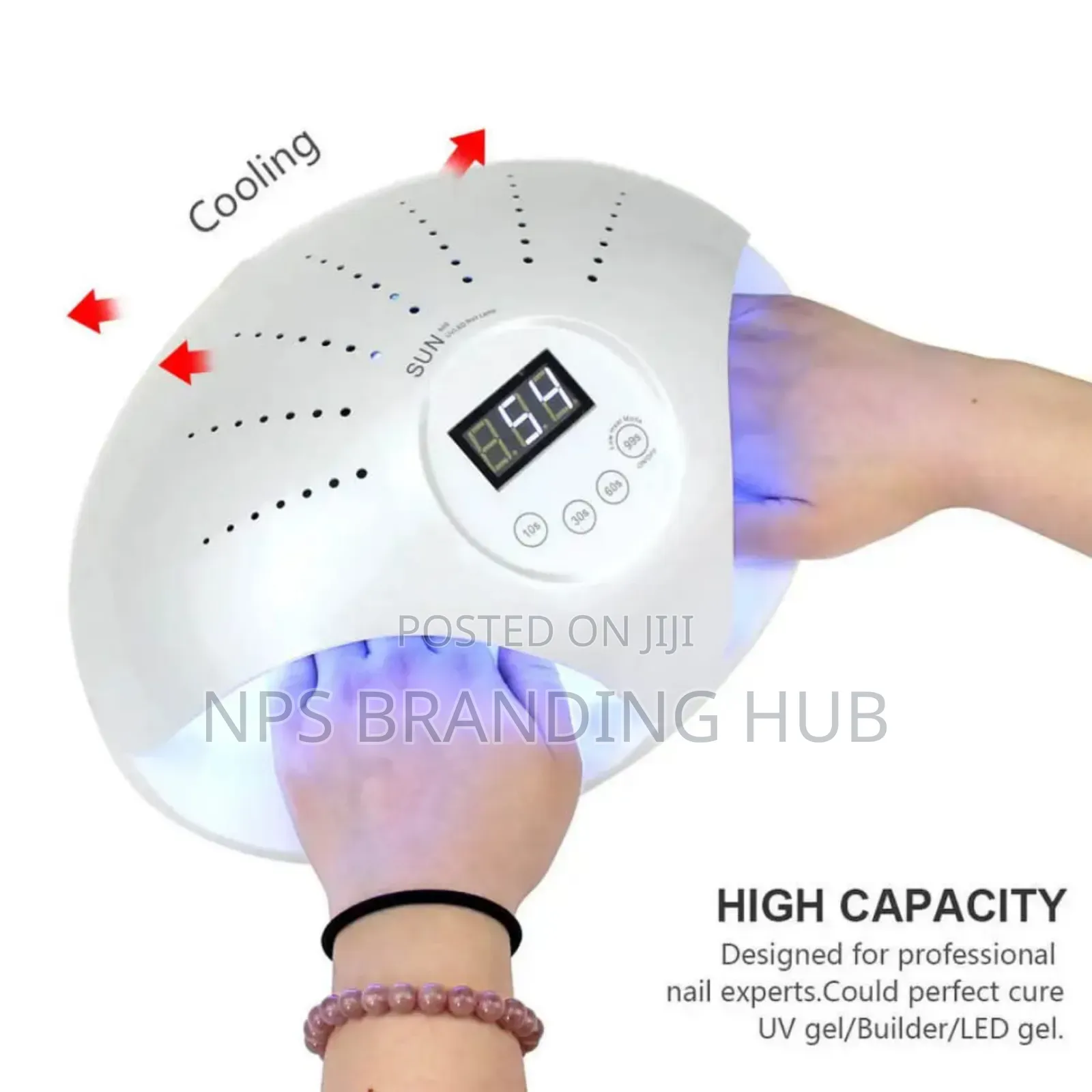 48w Smart Nail Lamp Two Hand Dryer For Gel And Polish Dr