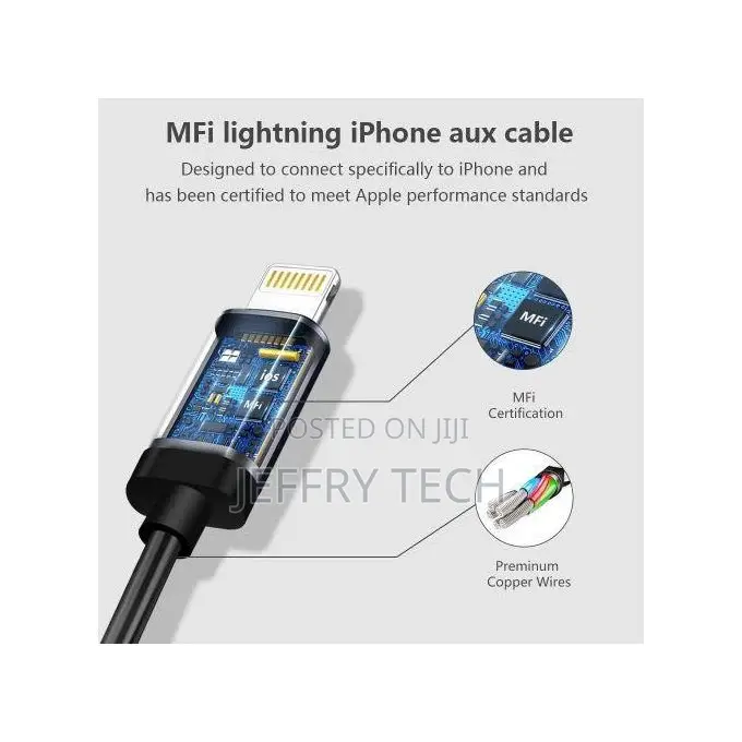 Lightning to 3.5mm Audio Cable Compatible With iPhone 13/12/11/Xr/Xs/X