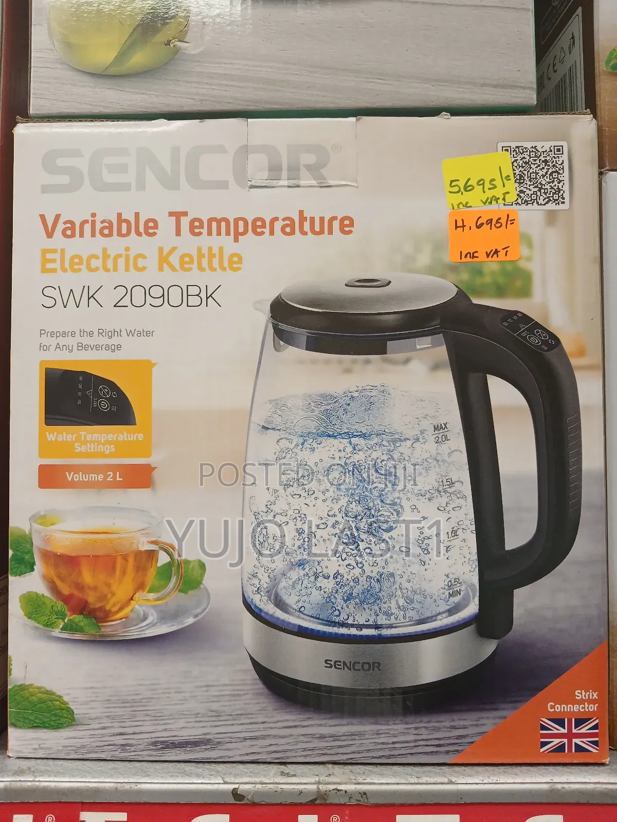Sencor SWK 2090bk Variable Temperature Electric Kettle