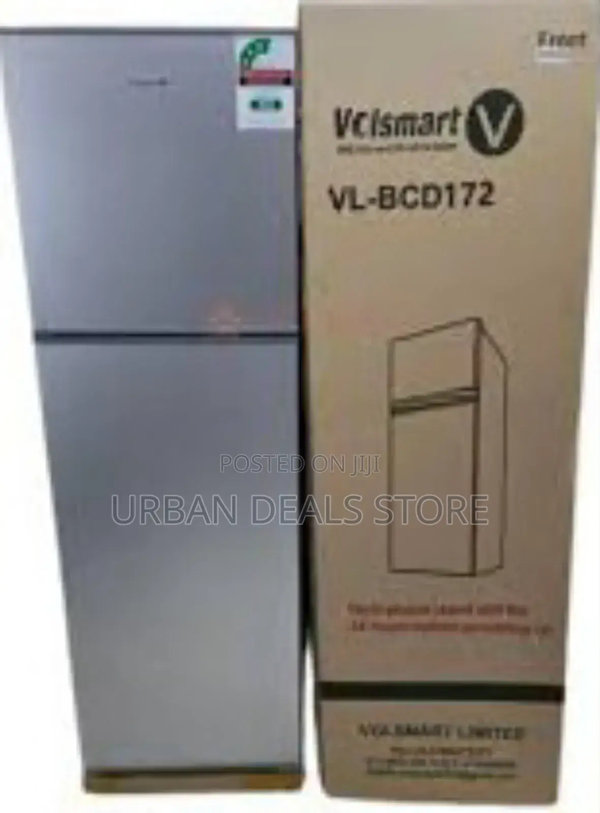 Silver Volsmart 172litres Double Door Refrigerator