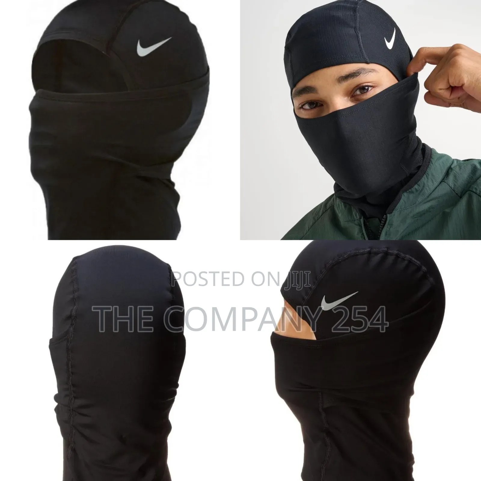 Quality Spandex Unisex Nike Black Balaclava Masks Available
