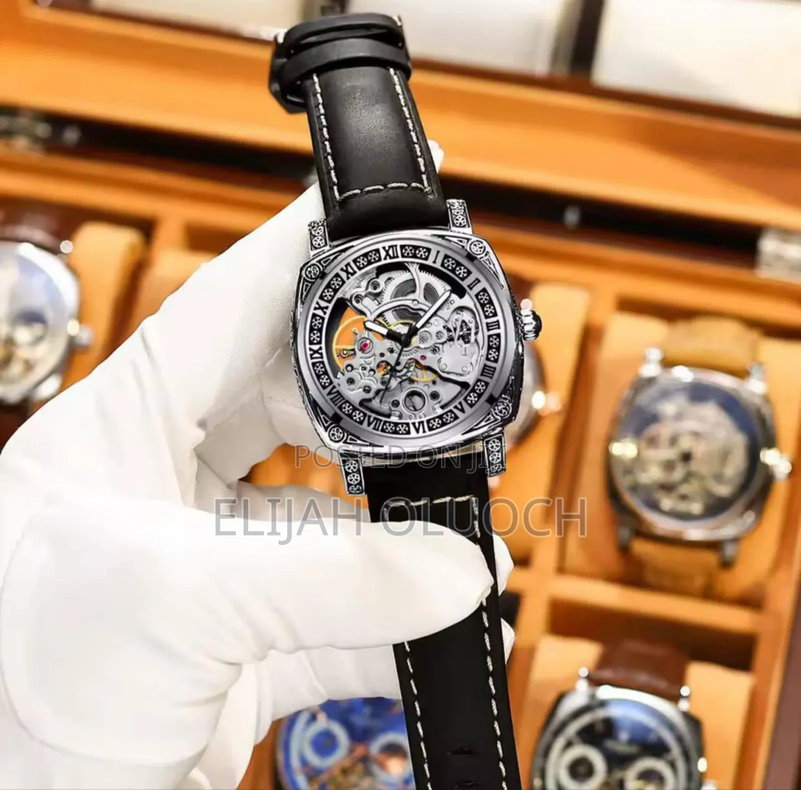 Tevise Automatic Skeleton Design Gents Watch