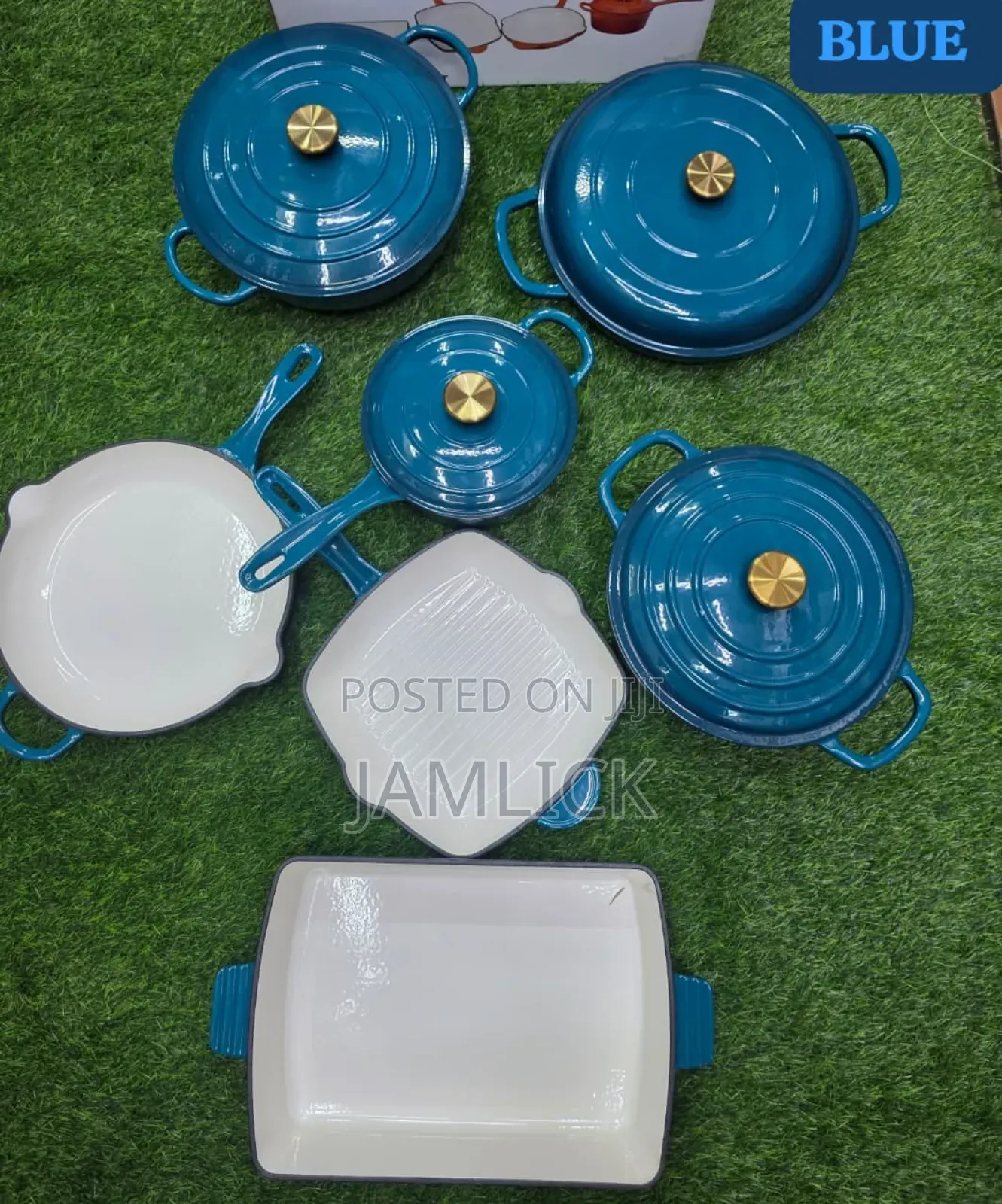 13 PCS Set Premium Enamel Coated Cast Iron Cookware – Jm