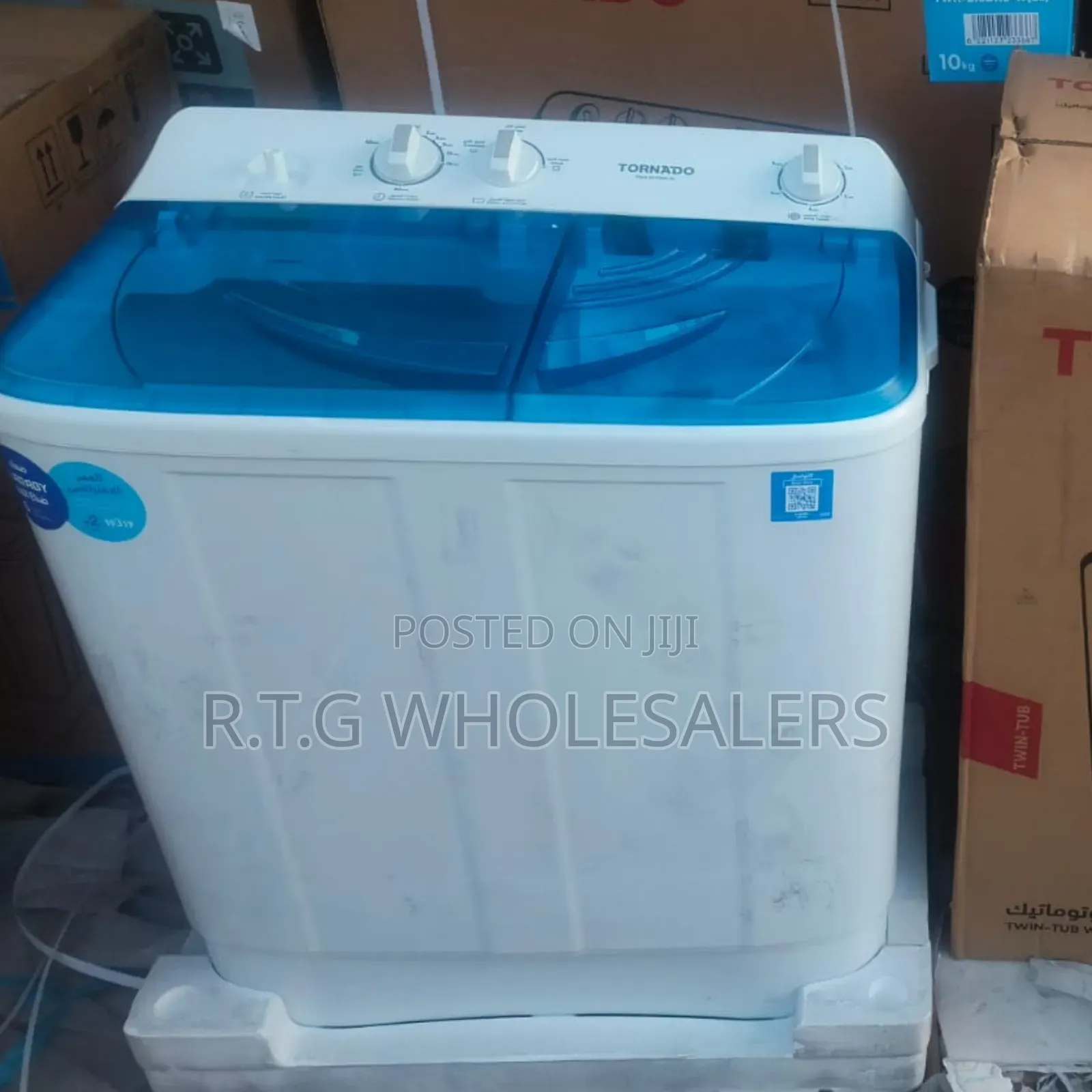 Tornado 12kg Twin Tub Washing Machine – Large Capacity
