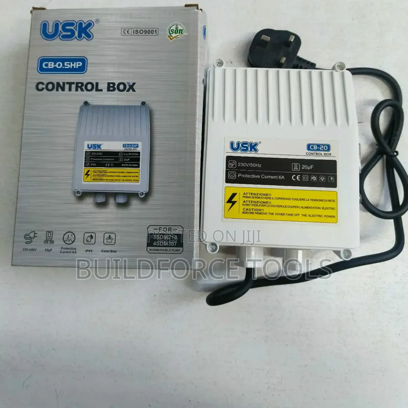 Electric Control Box for Submersible Pump 0.5 Hp