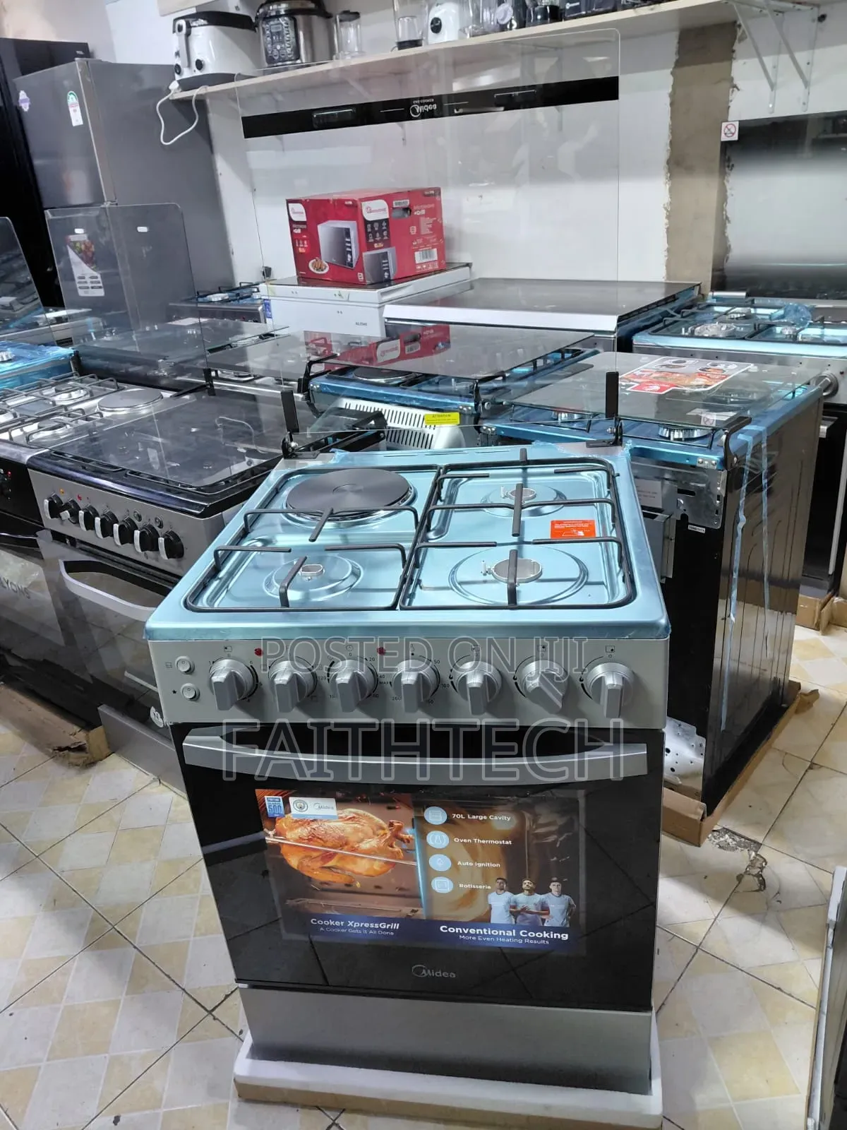 Midea 60 by 60 3g 1e (60e3g1h4f-Sl) Silver