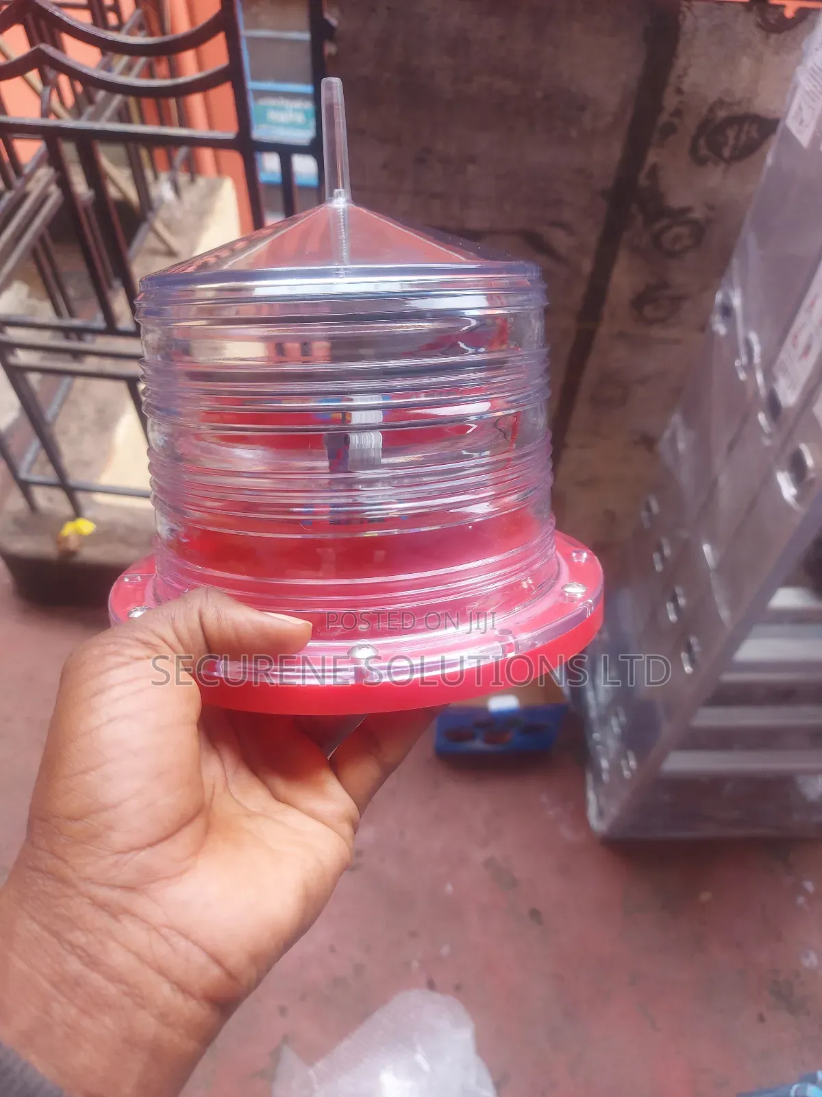 Solar-powered Marine Navigation Light.