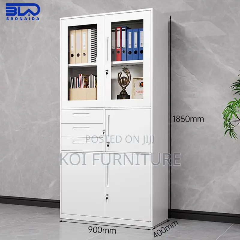 Office Cabinet : Metal Filing Cabinet With Multi-Compartment Design