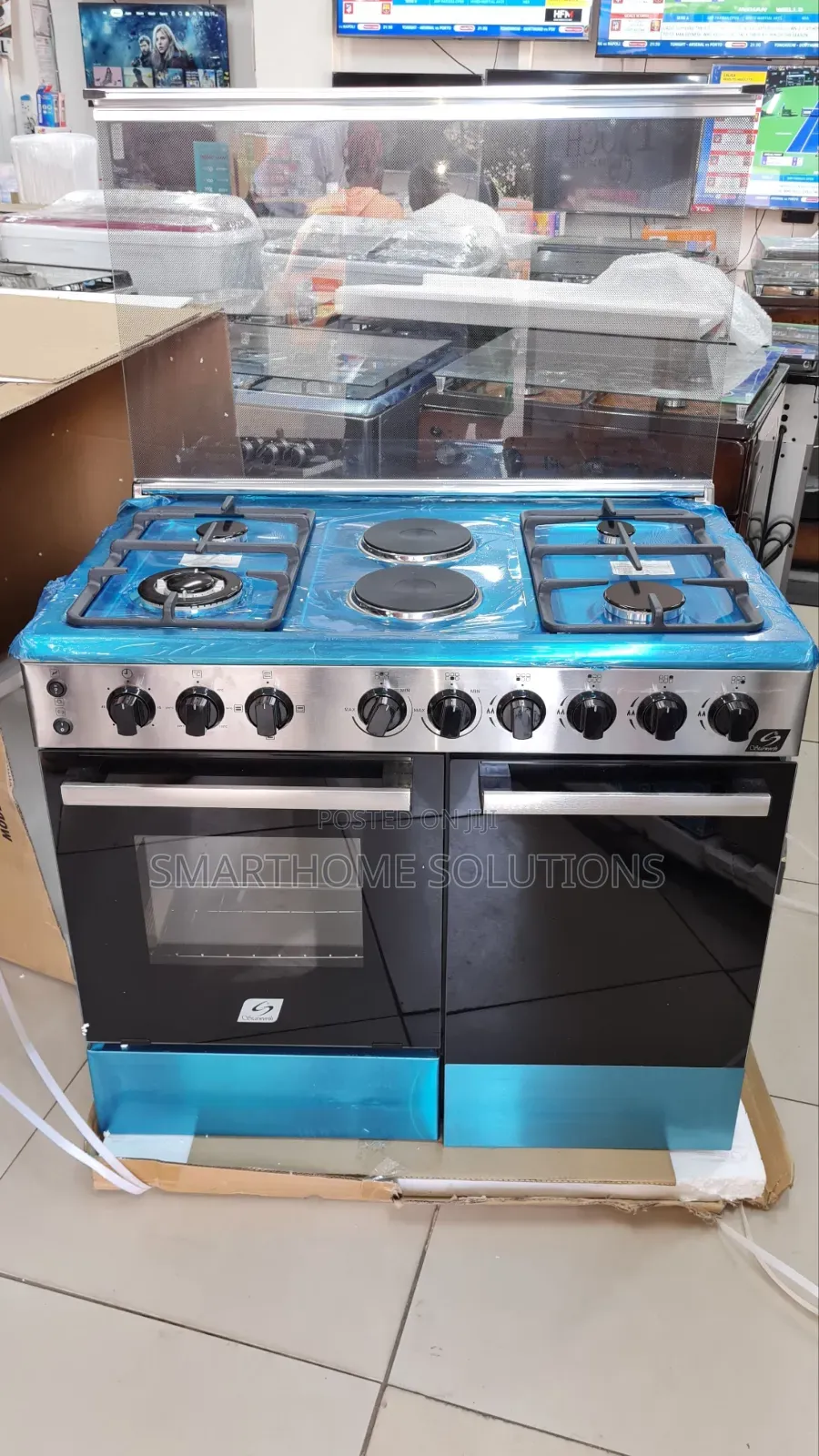 60*90 Starworth 4+2  Stainless Steel Cooker With Electric Oven