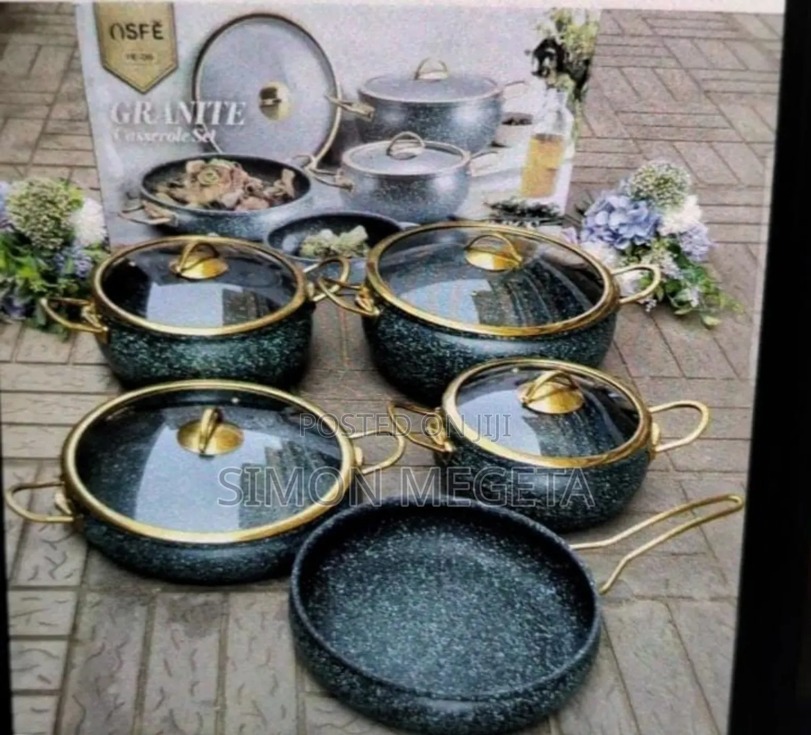 *9pcs Granite Coating Kitchen Cookware Set* Brand Nsfe *9pc