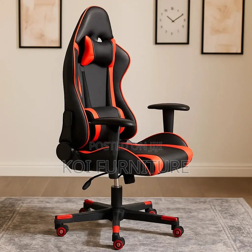 Office Chair : High-Back Gaming Leather Seat